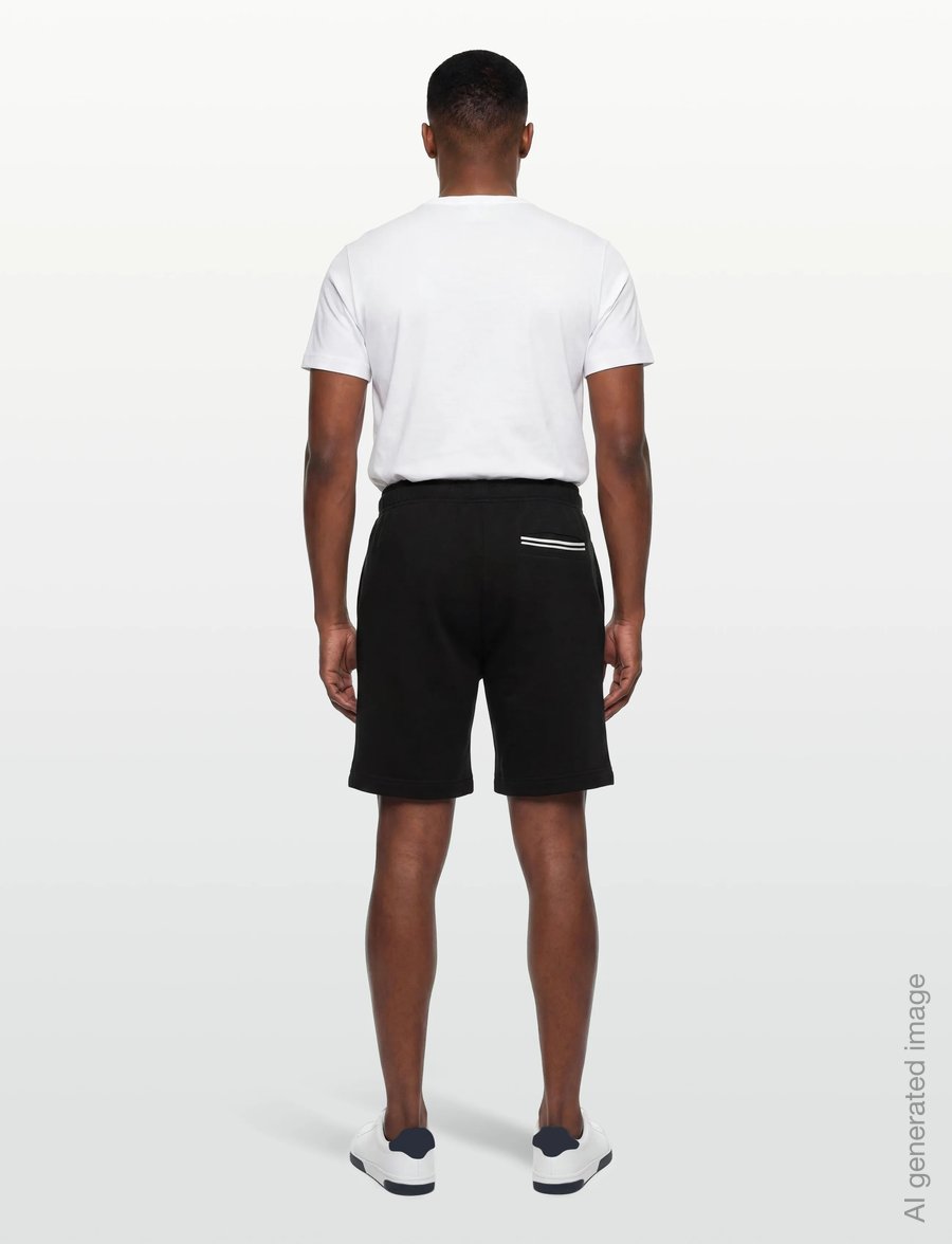Fred Perry - TIPPED SWEAT SHORT - mjúkar stuttbuxur - black - 4
