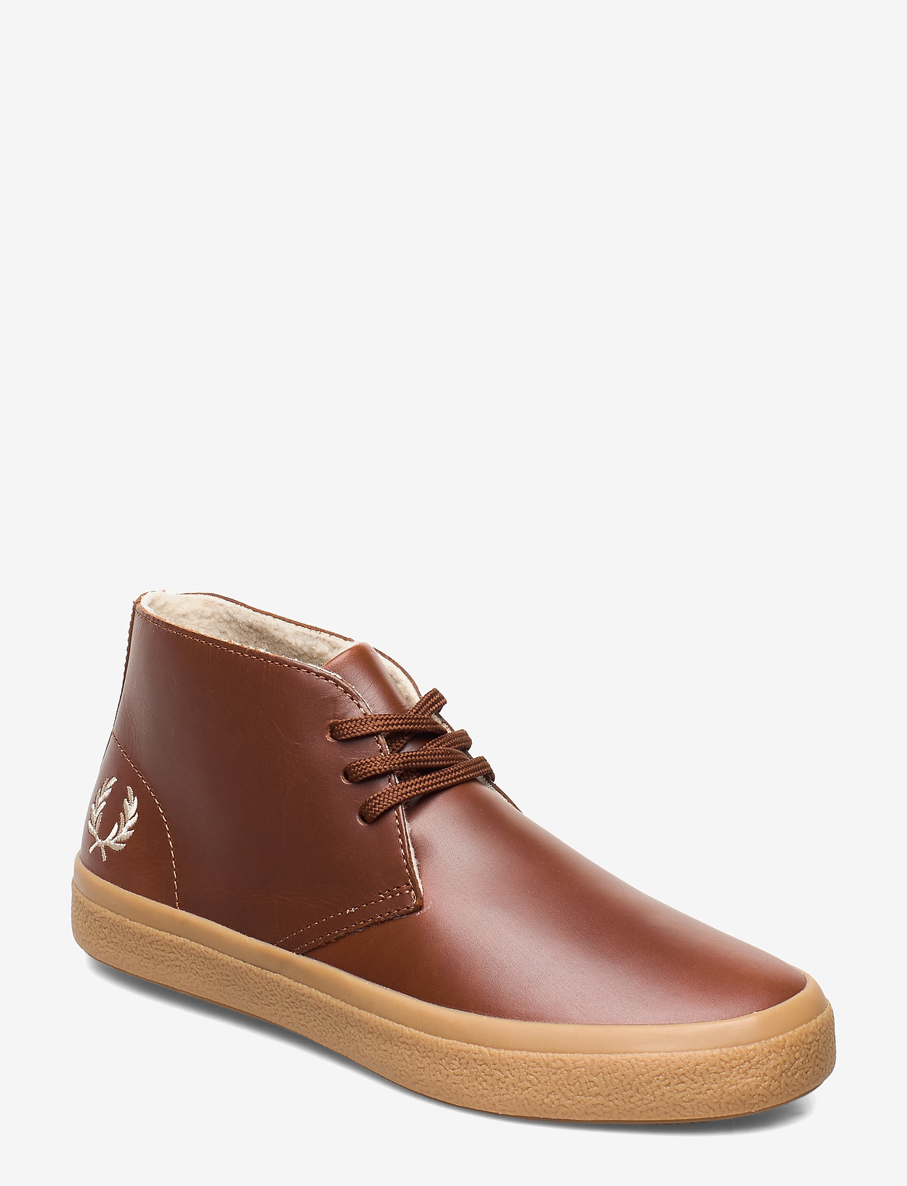 Fred Perry - Portwood Lth/Shearling - dark tan - 0