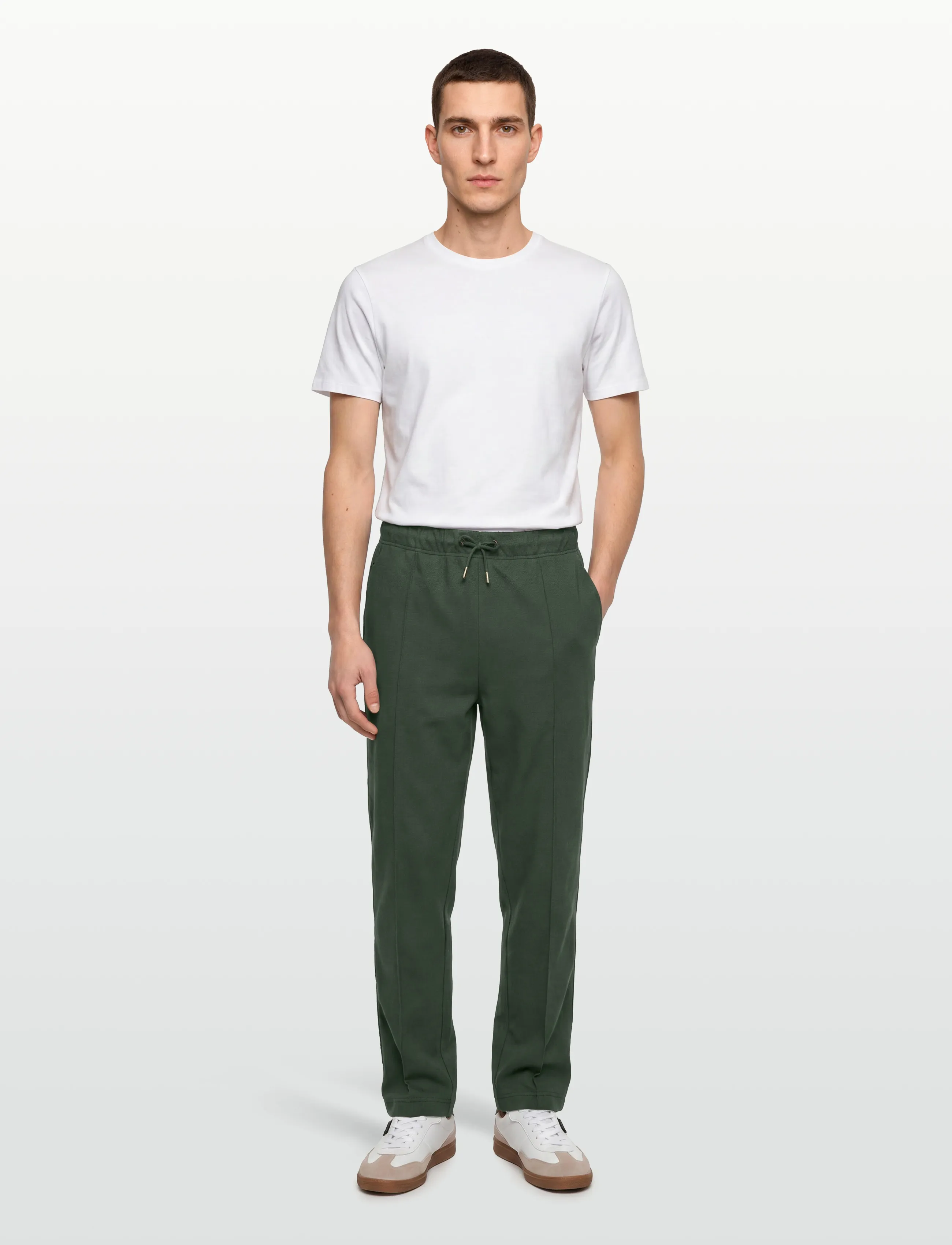 Fred Perry DASH TAPED TRACK PANT - Riided - COURT GREEN / green