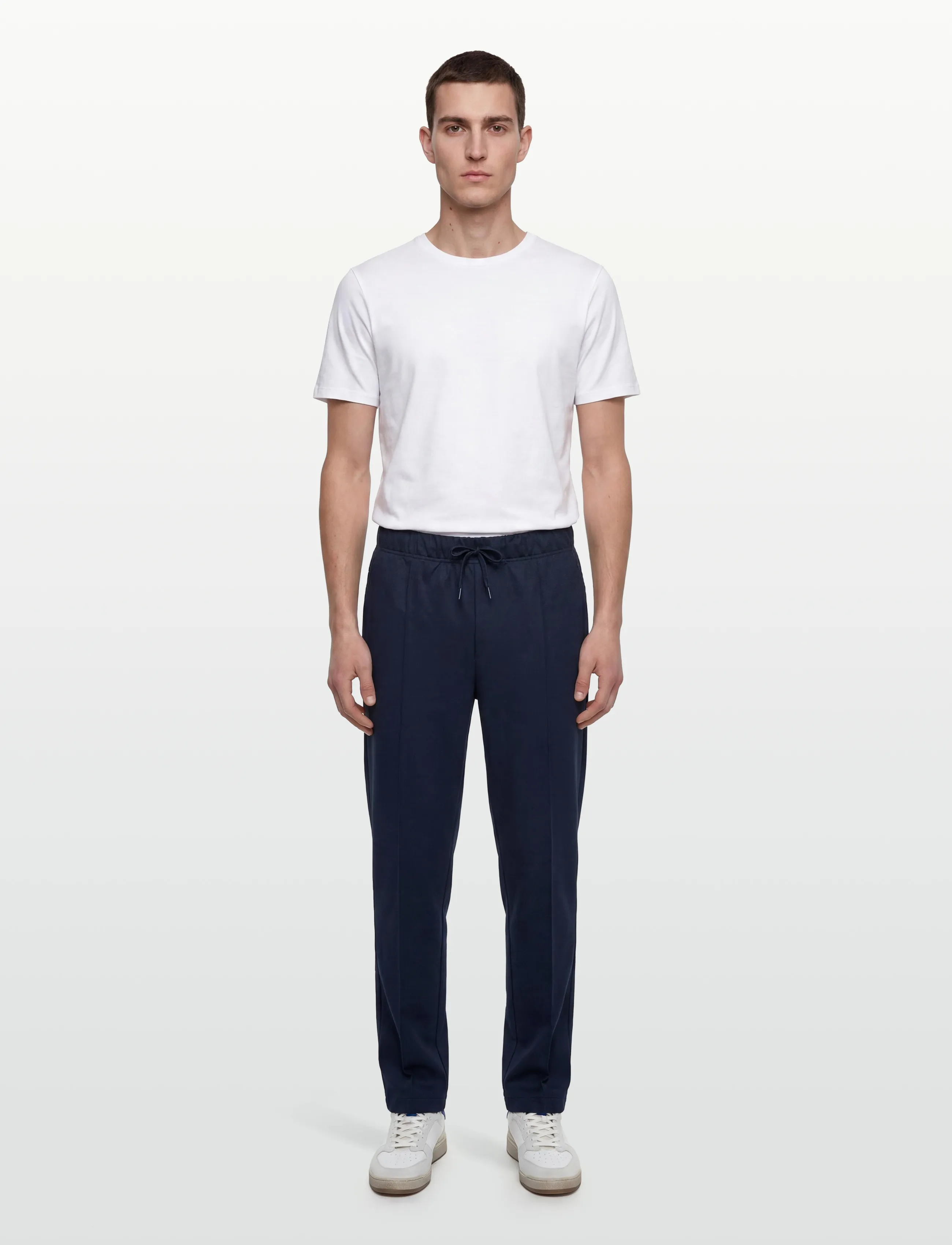 Fred Perry Tramline Tape Trk Pant, Mænd, Træningsbukser, Navy, Str: L