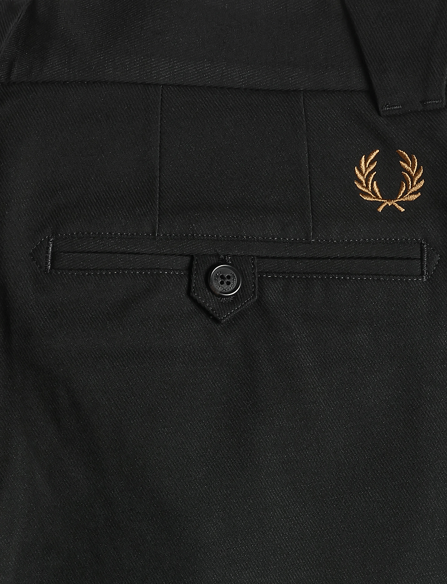 Fred Perry - PLEATED TROUSER - freizeithosen - black moss - 4