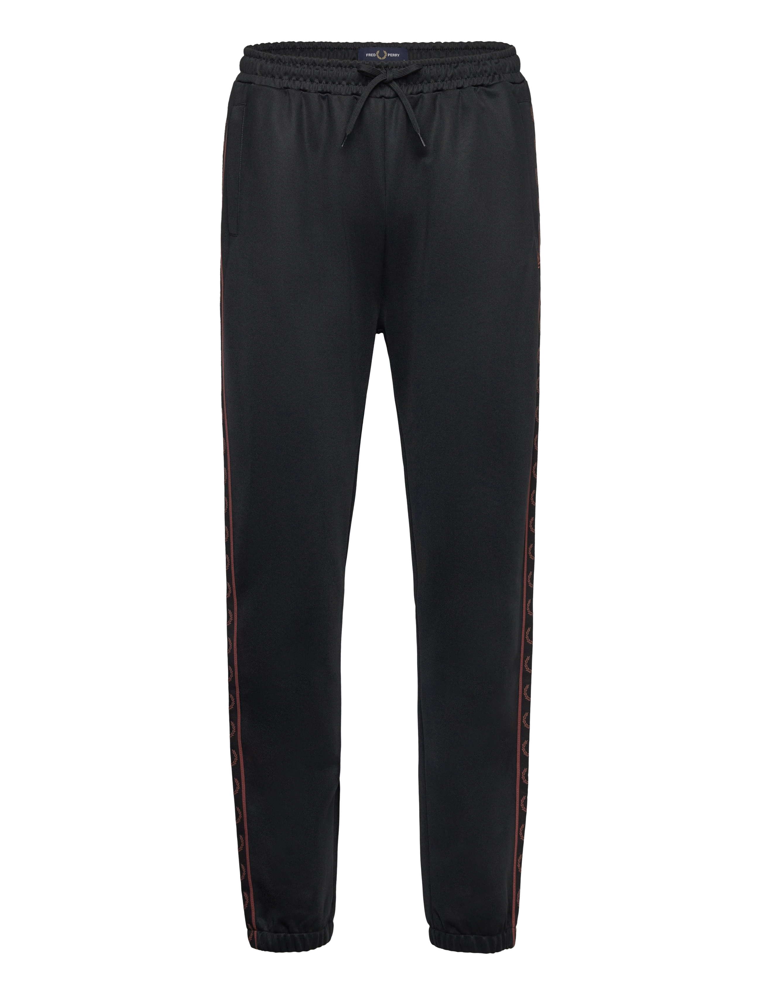 Fred Perry - CONTRAST TAPE TRACK PANT - black/whisky brown - 1