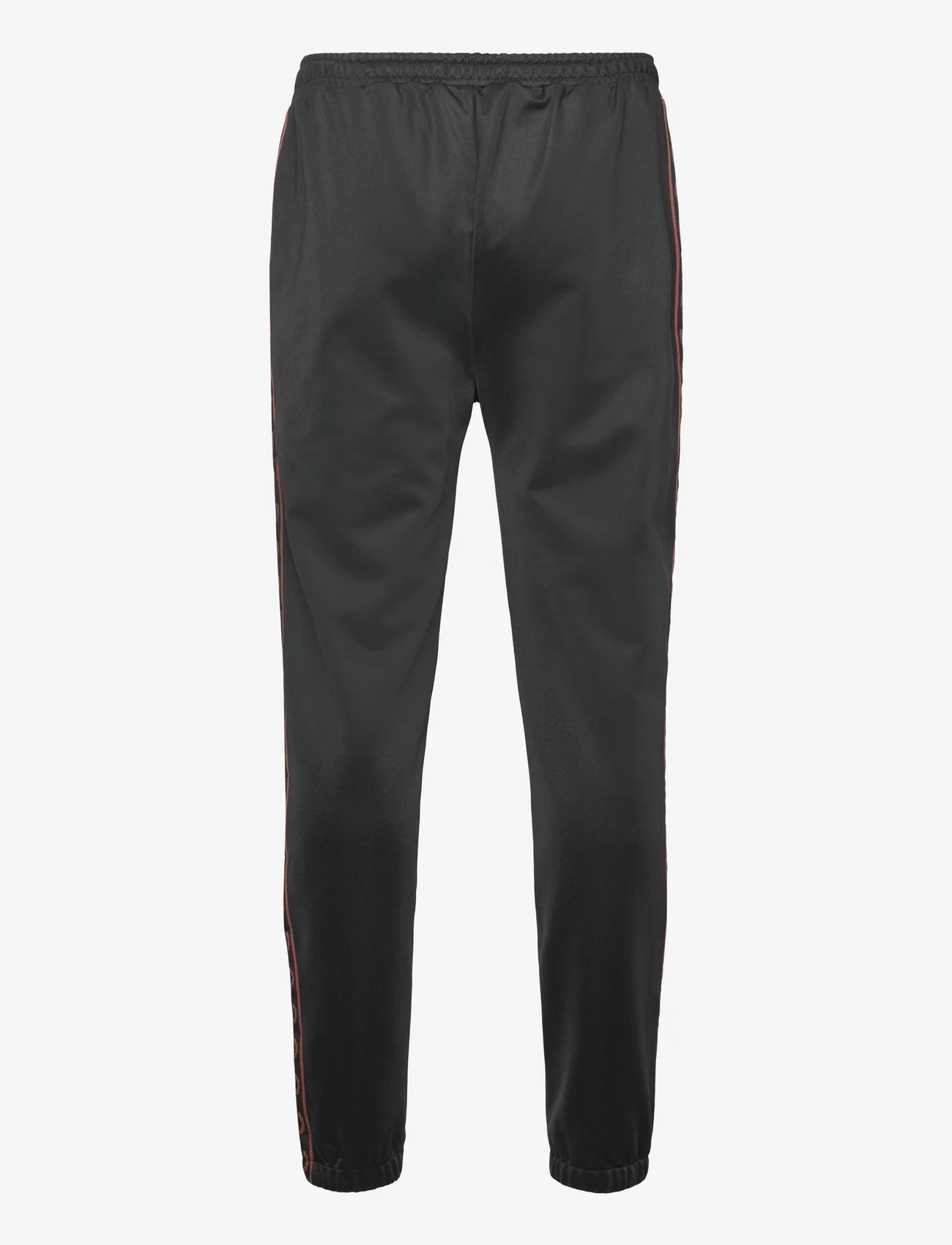 Fred Perry - CONTRAST TAPE TRACK PANT - joggingbyxor - black/whiskybrwn - 1