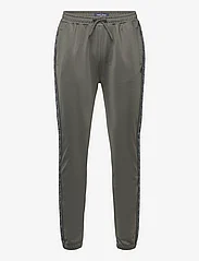 Fred Perry - CONTRAST TAPE TRACK PANT - collegehousut - field grn/blk - 0