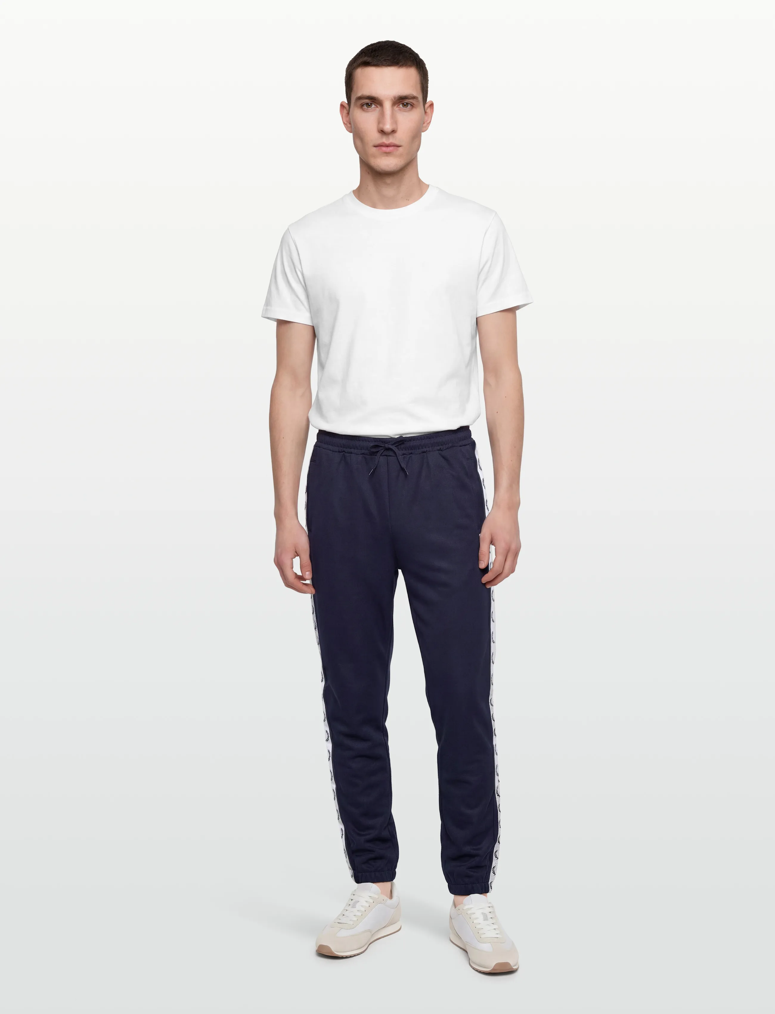Fred Perry - TAPED TRACK PANT - män - carbon blue - 0
