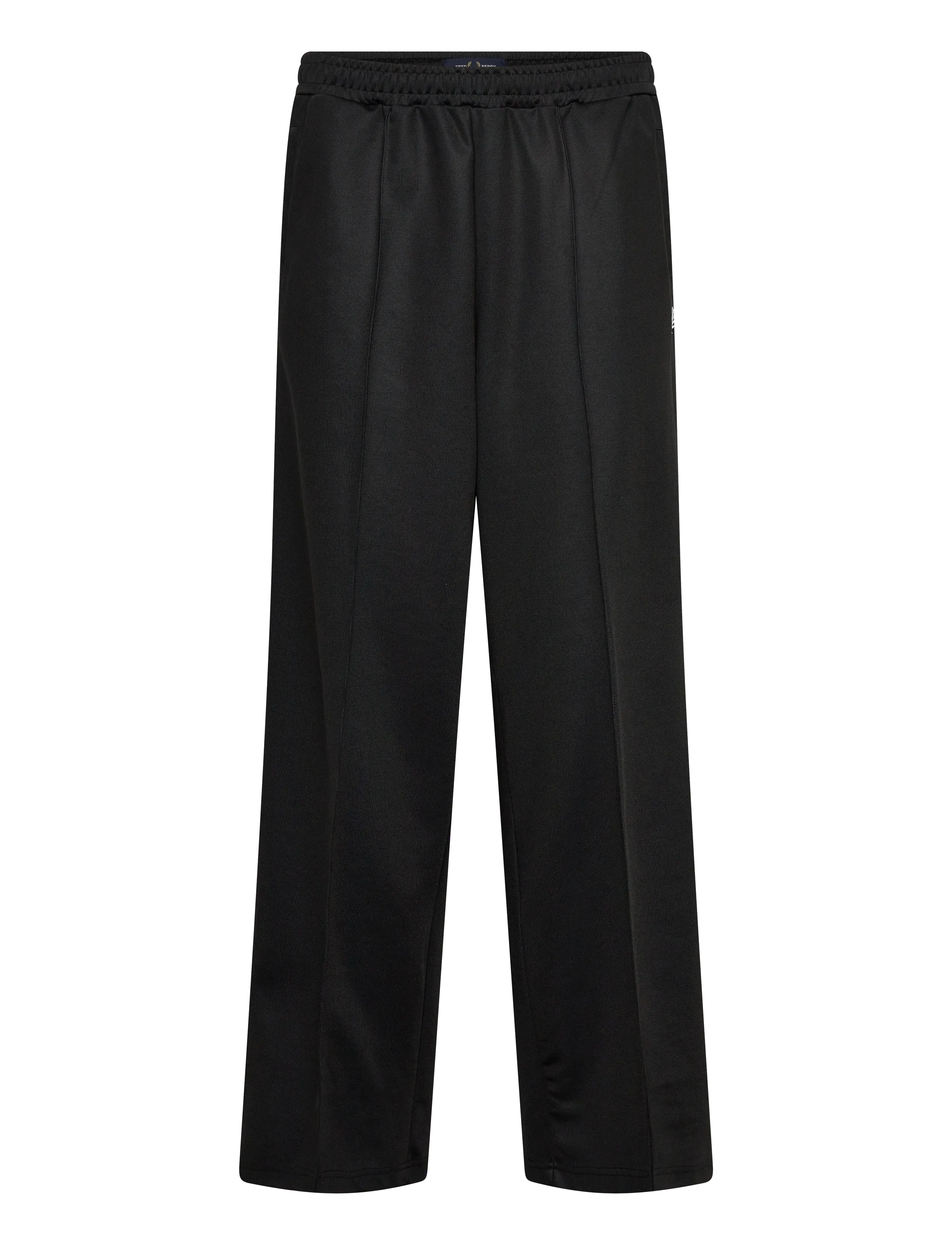 Fred Perry WIDE LEG TRACK PANT - Joggingbyxor - BLACK / black