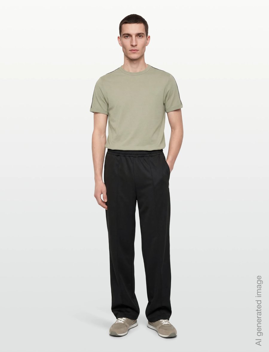 Fred Perry - WIDE LEG TRACK PANT - pants - black - 0