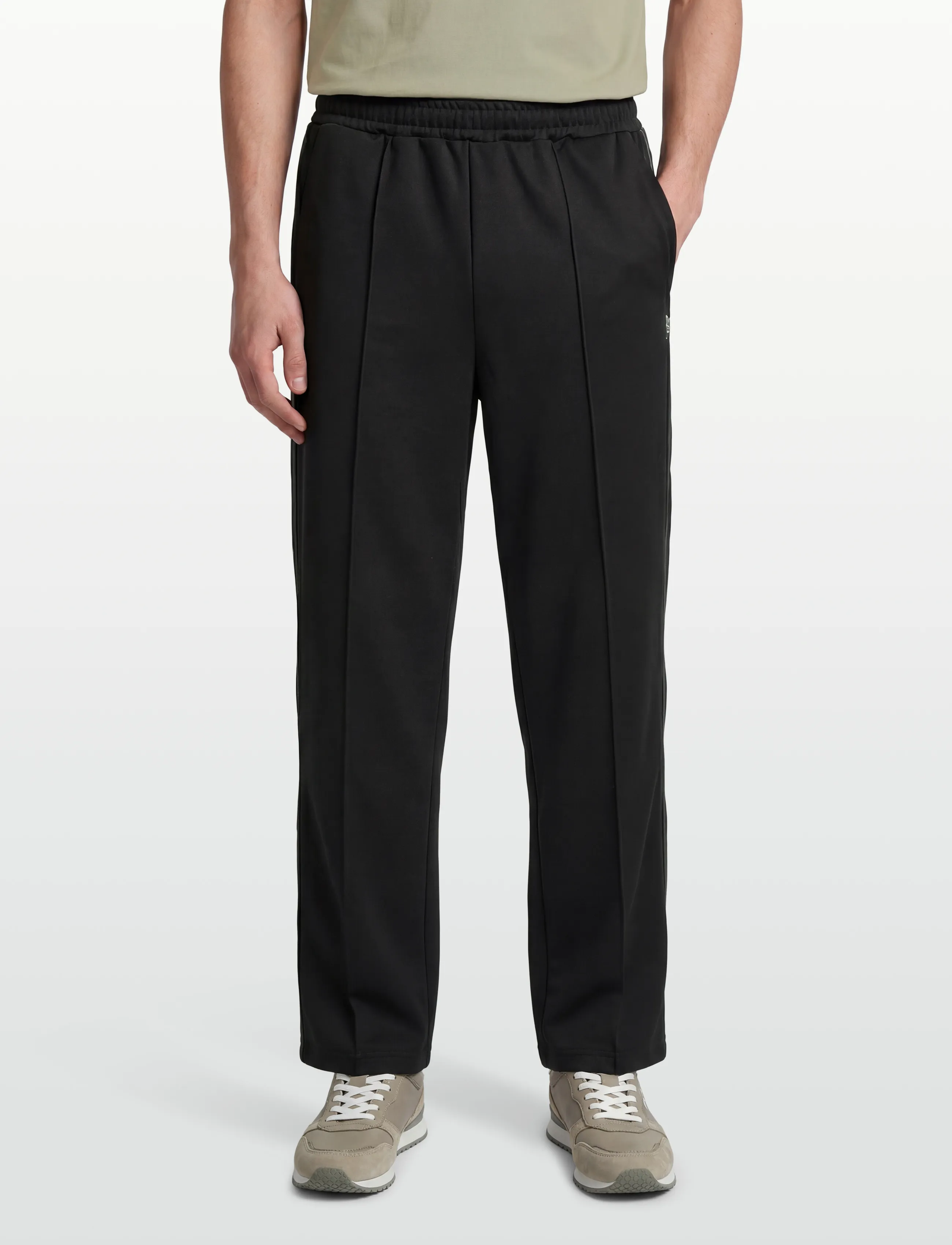Fred Perry - WIDE LEG TRACK PANT - pants - black - 5