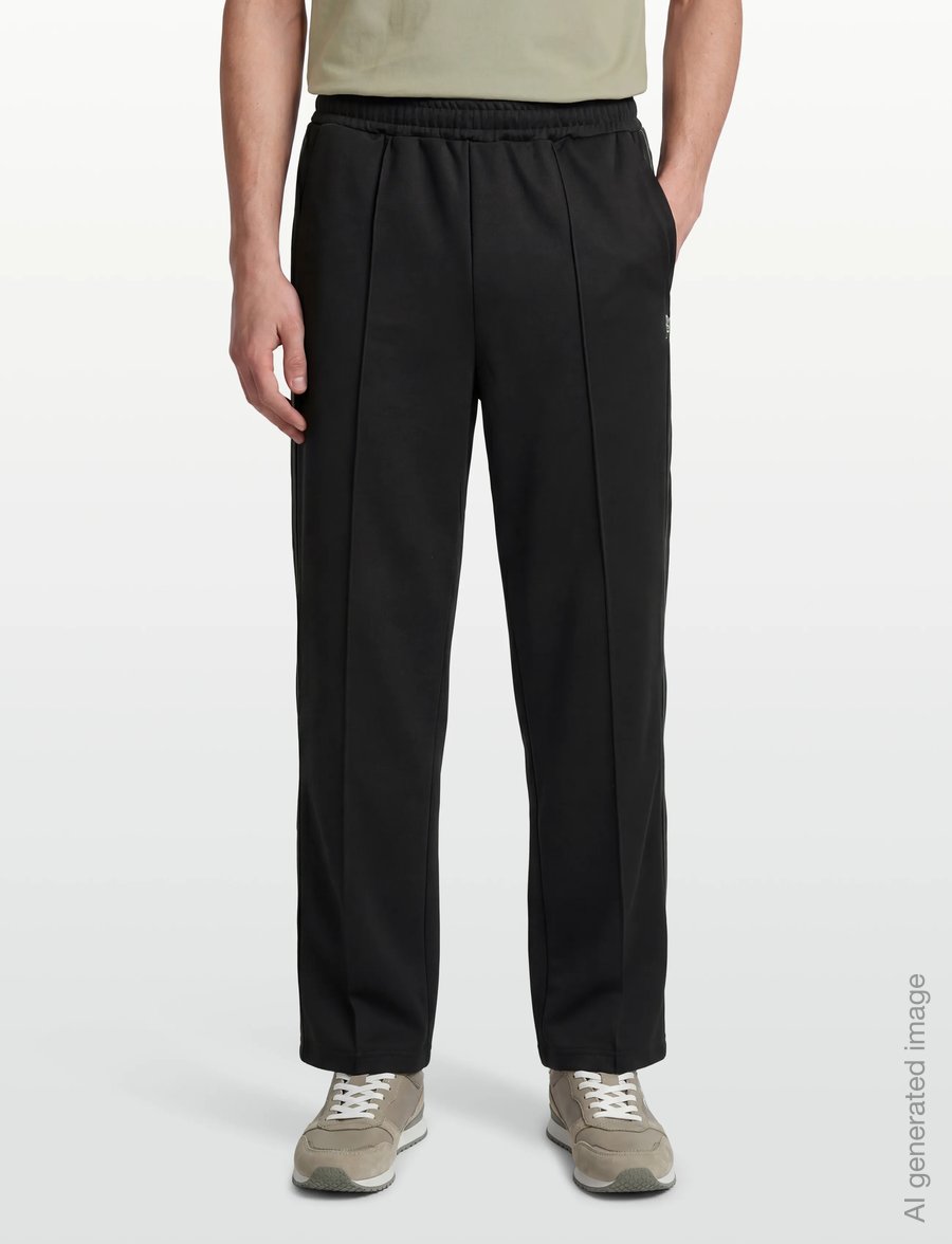 Fred Perry - WIDE LEG TRACK PANT - pants - black - 5