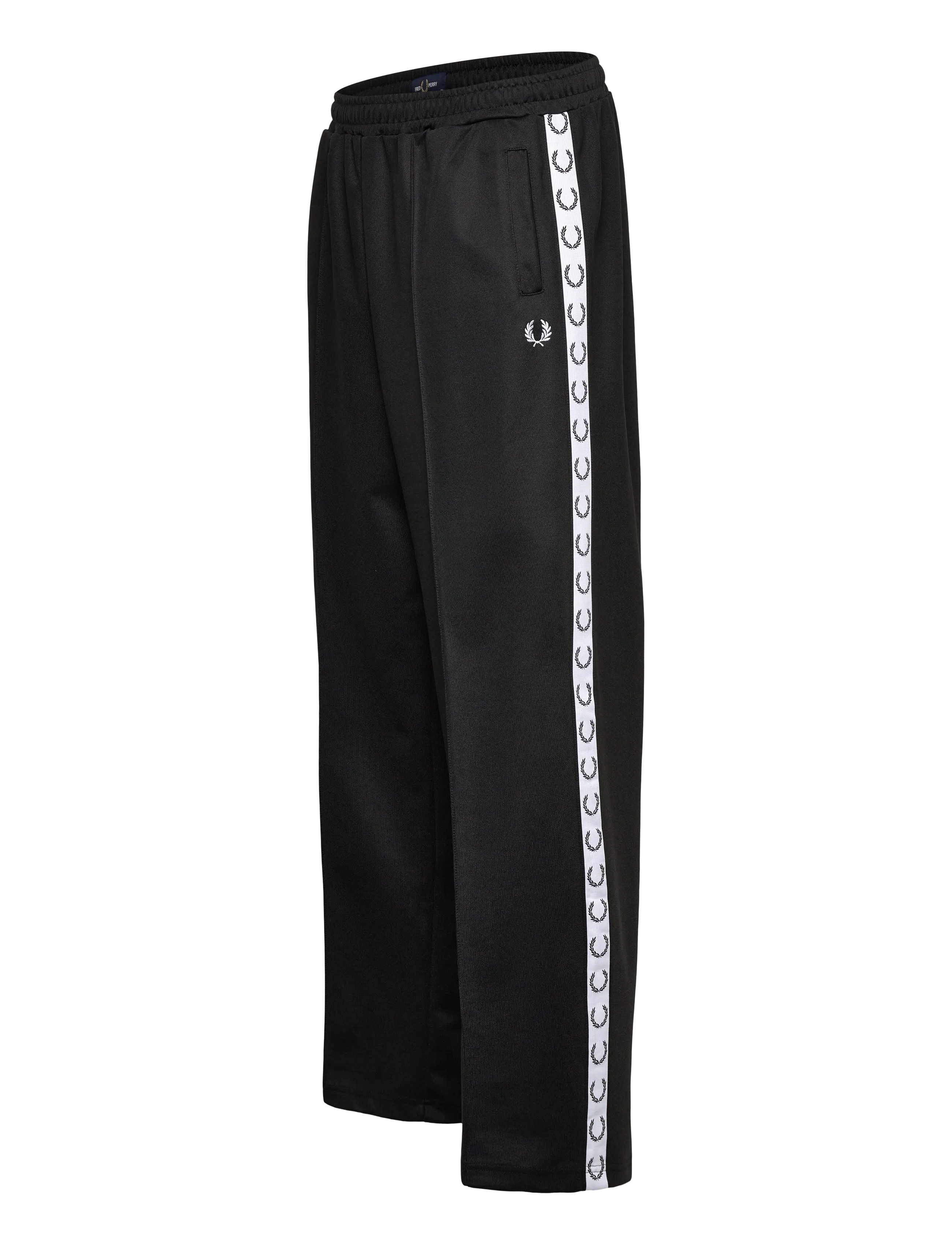 Fred Perry - WIDE LEG TRACK PANT - pants - black - 4