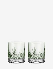 Frederik Bagger - Crispy Emerald Lowball 38 cl - 2 pcs - whiskey & cognac glasses - emerald - 0