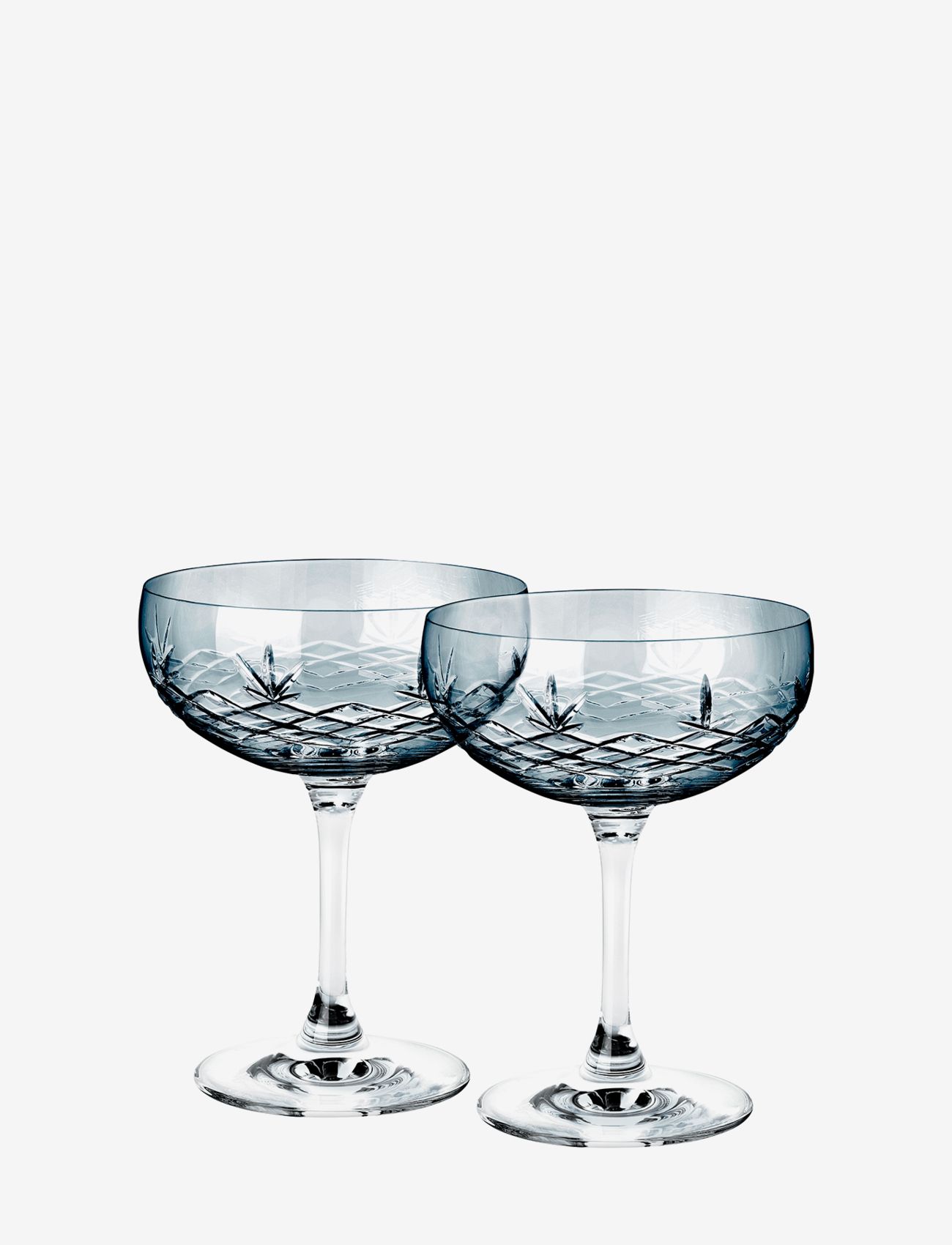 Frederik Bagger - Crispy Sapphire Gatsby - 2 pcs - champagneglas - sapphire - 0