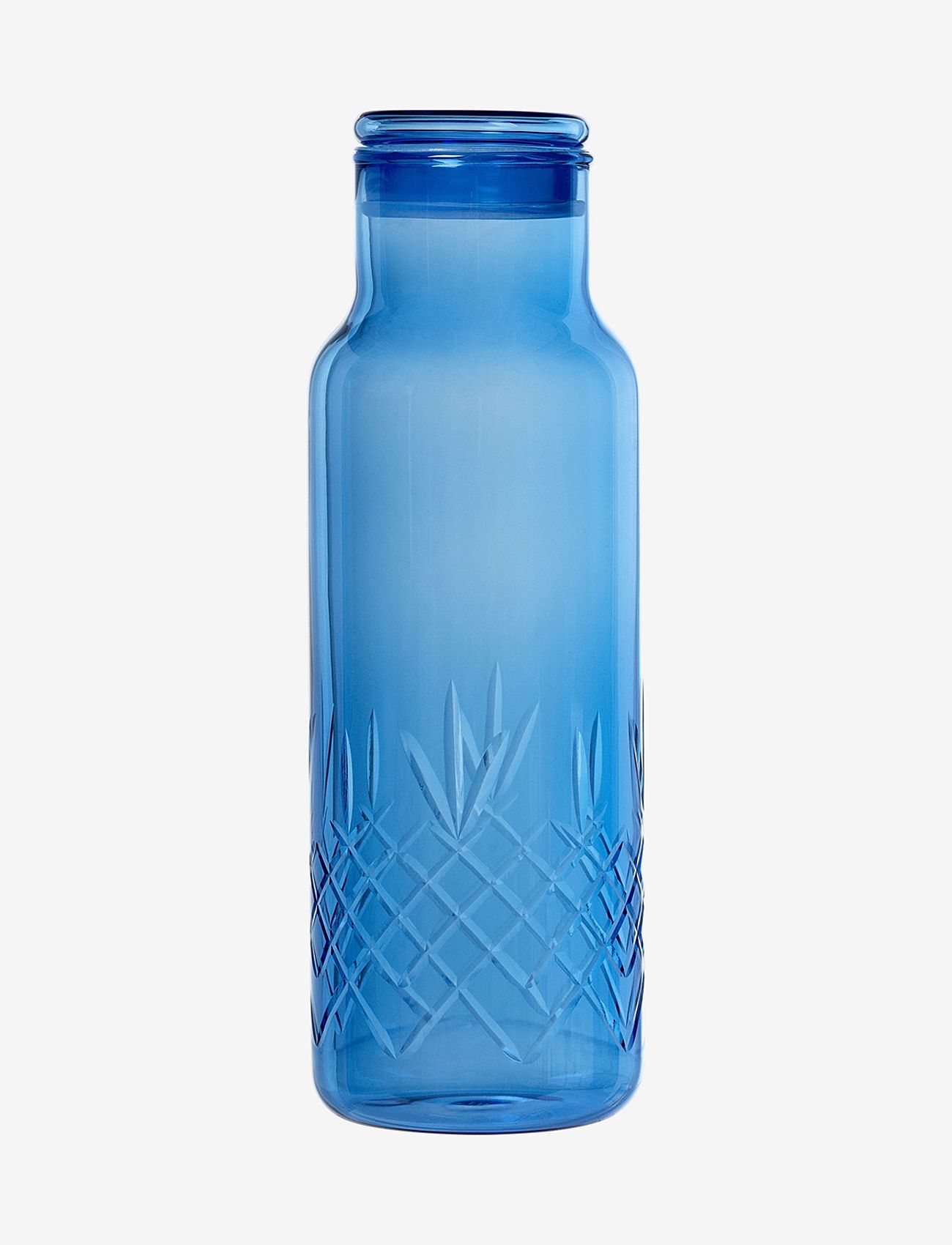 Frederik Bagger - Crispy Blue Bottle Large glassflaske - vannkarafler - blue - 0
