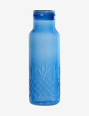 Crispy Blue Bottle Large glassflaske - BLUE