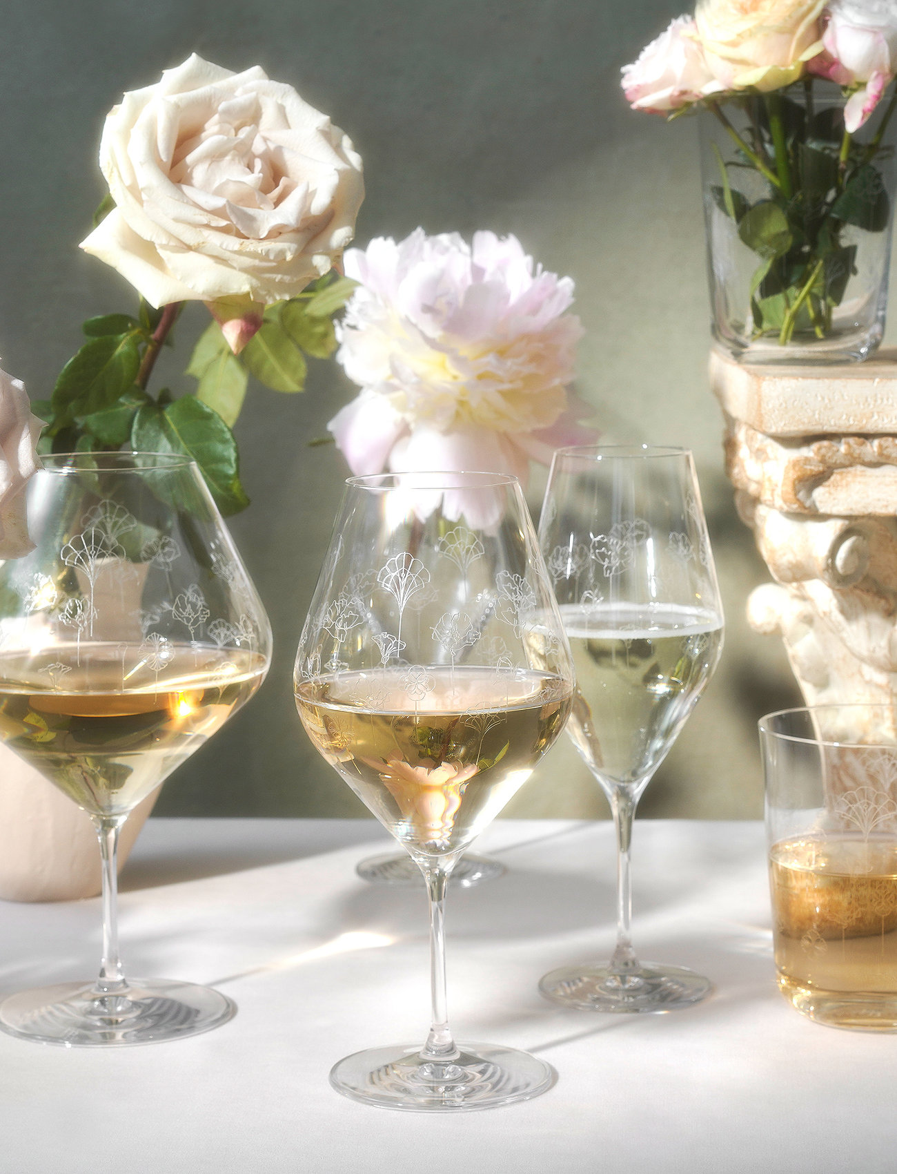 Frederik Bagger Flower Wine Xl - 2 Pcs, One Size, Nude, Vinglas > Hvidvinsglas, Unisex