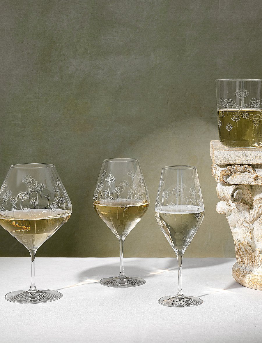 Frederik Bagger - Flower Wine XL - 2 pcs - valge veini pokaalid - clear - 2