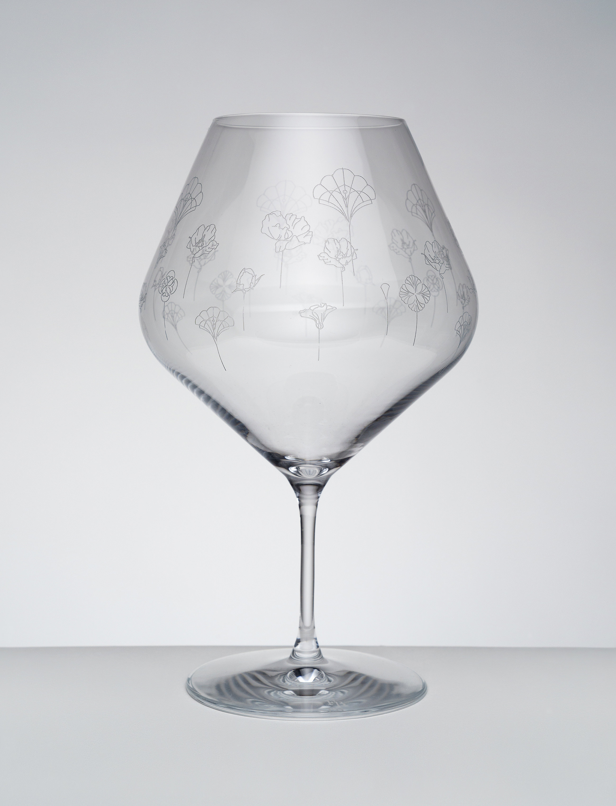 Frederik Bagger - Flower Wine XL - 2 pcs - valkoviinilasit - clear - 3