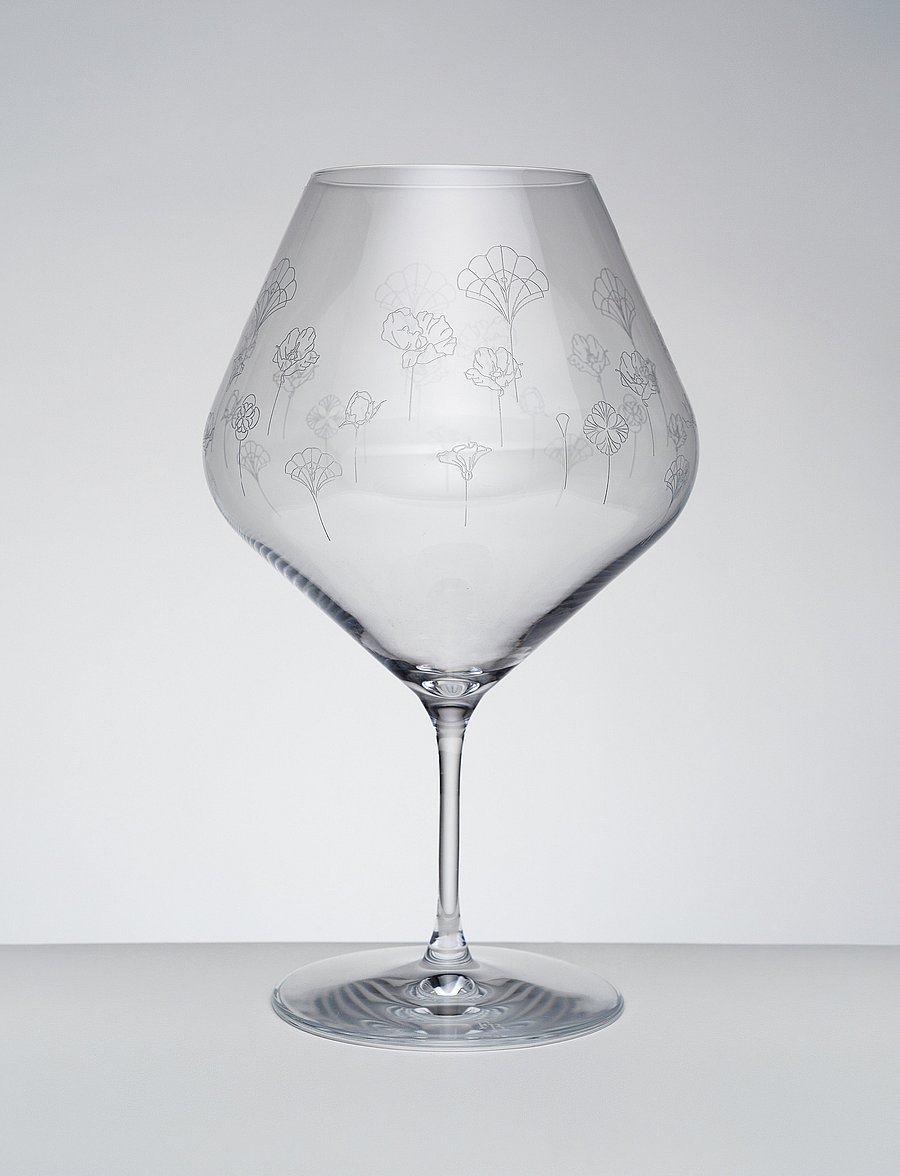 Frederik Bagger - Flower Wine XL - 2 pcs - valge veini pokaalid - clear - 3