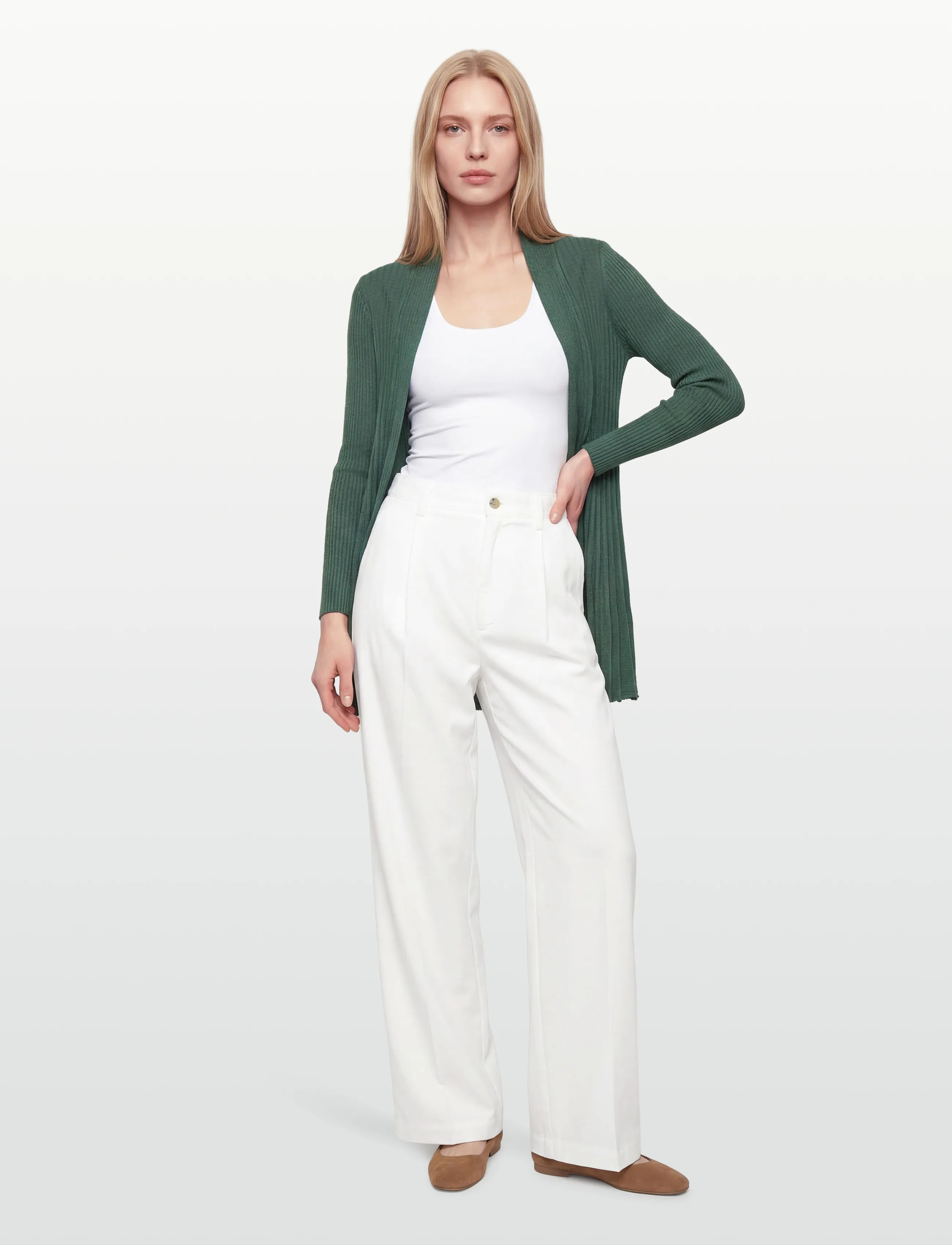 FREE/QUENT - FQCLAUDISSE-L-CAR - cardigans - dark forest - 0