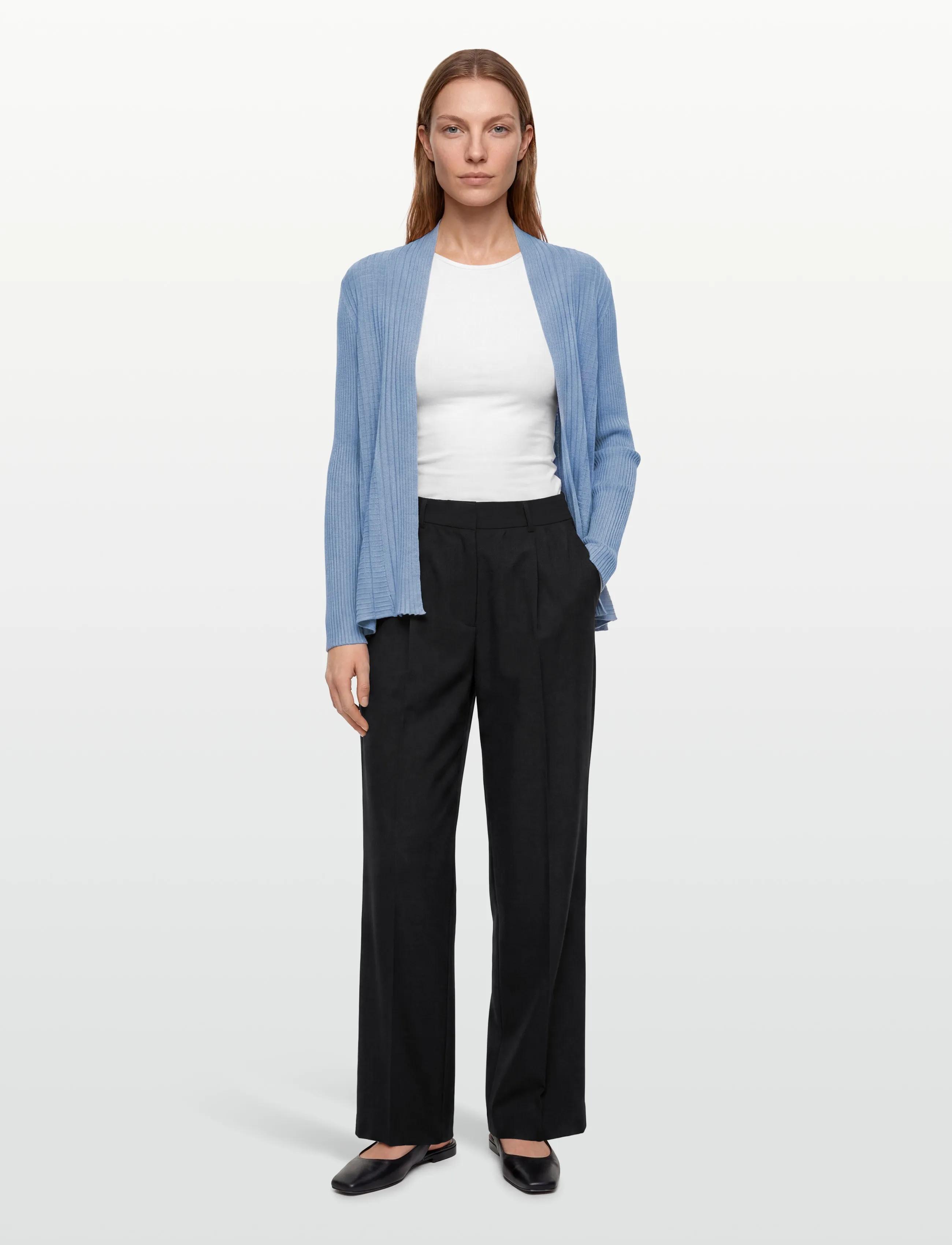 FREE/QUENT Cardigan From Freequent In A Soft Material With An Elegant Texture. The Cardigan, S, Blue, Strik > Cardigans, Dame