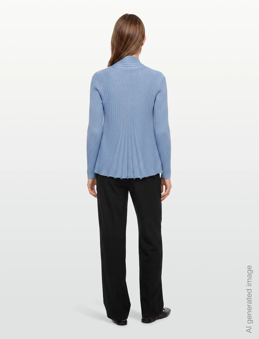 FREE/QUENT - FQCLAUDISSE-S-CAR - strickjacken - blue bell - 4