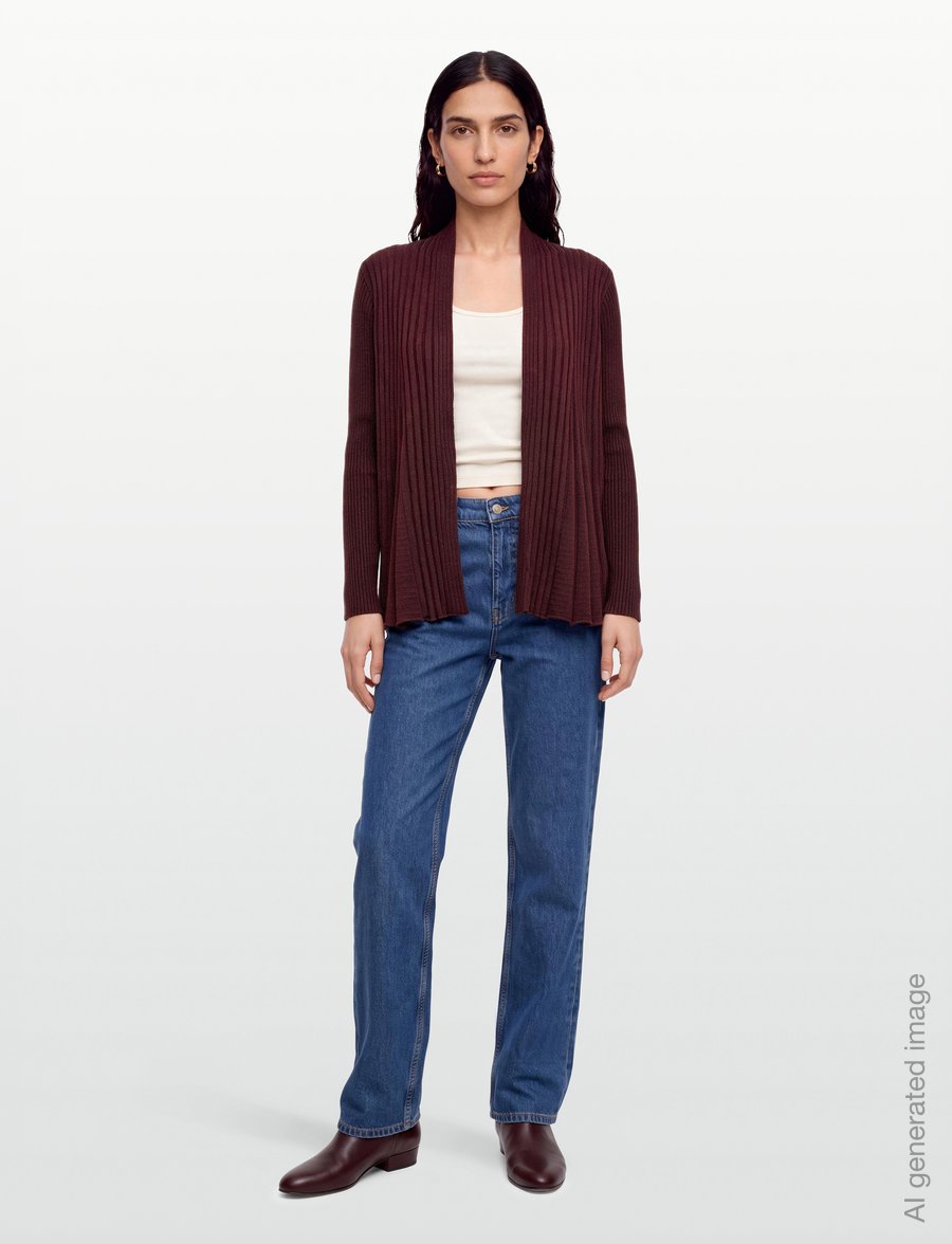 FREE/QUENT - FQCLAUDISSE-S-CAR - cardigans - port royale melange - 0