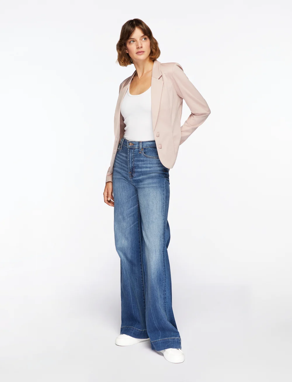 FREE/QUENT - Jacket - enkelknäppta kavajer - shadow gray - 2