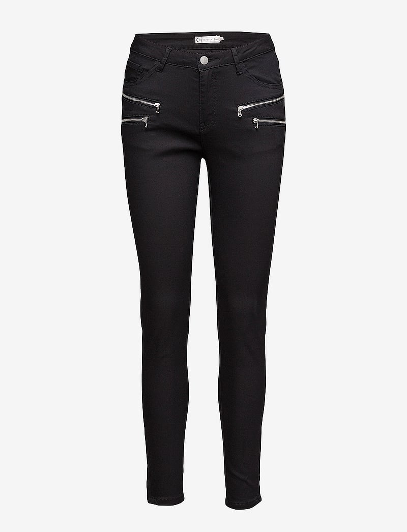 FREE/QUENT - Pants from Freequent in a lovely fabric. The pants are a classic 5 pocket model - skinny jeans - black - 1