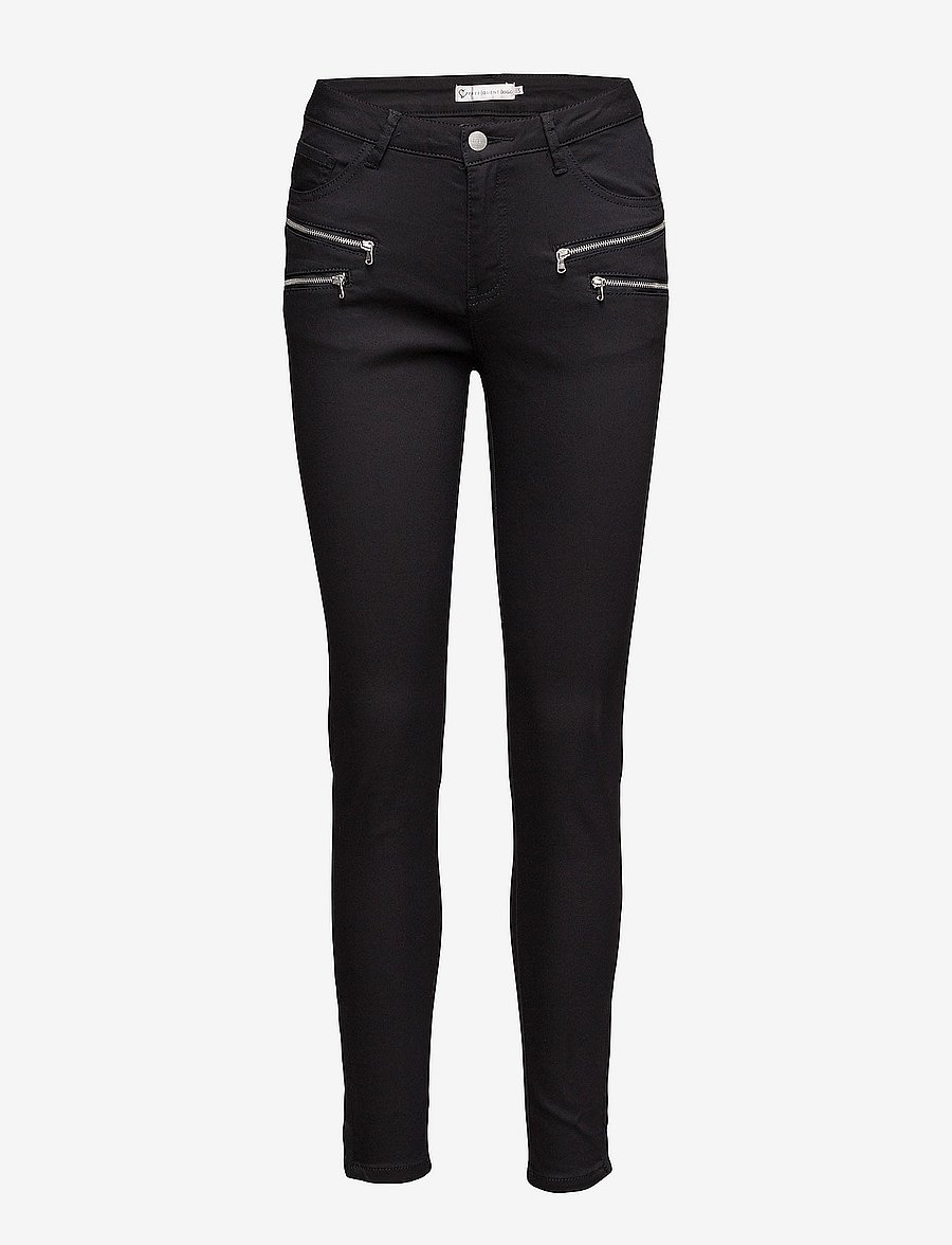 FREE/QUENT - FQAIDA-PA-7/8 - skinny jeans - black - 1
