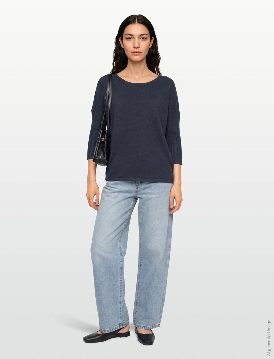 FREE/QUENT - FQJONE-PU - pullover - vintage indigo melange - 0