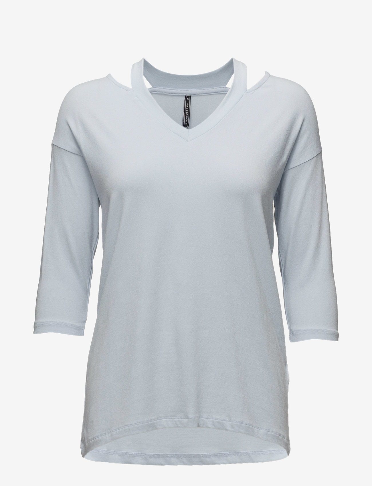 FREE/QUENT ADDIS-3/4 - T-shirts & Toppe - HEATHER 14-4110 / blue