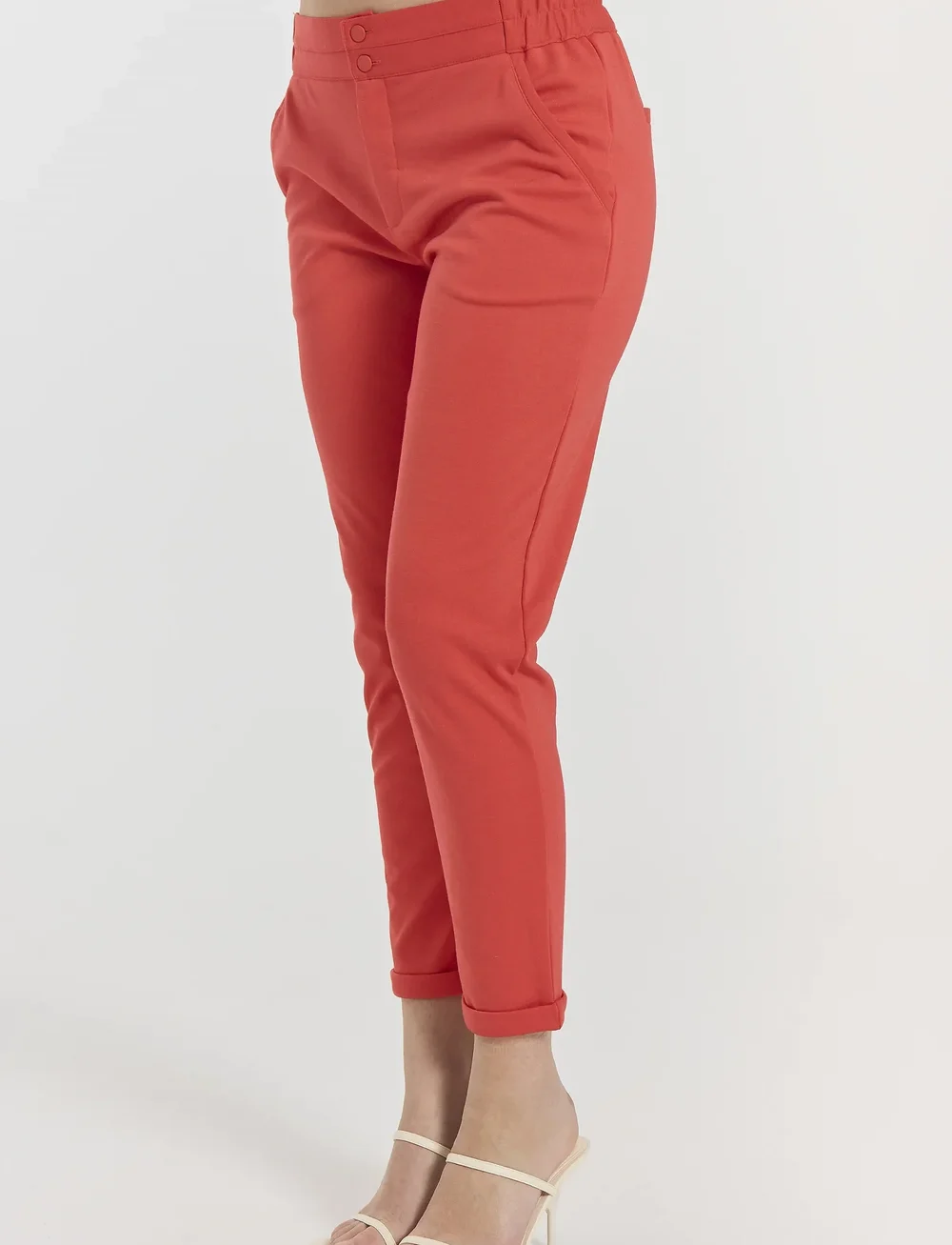 FREE/QUENT - Ankle-length pants - habitbukser - bittersweet - 0