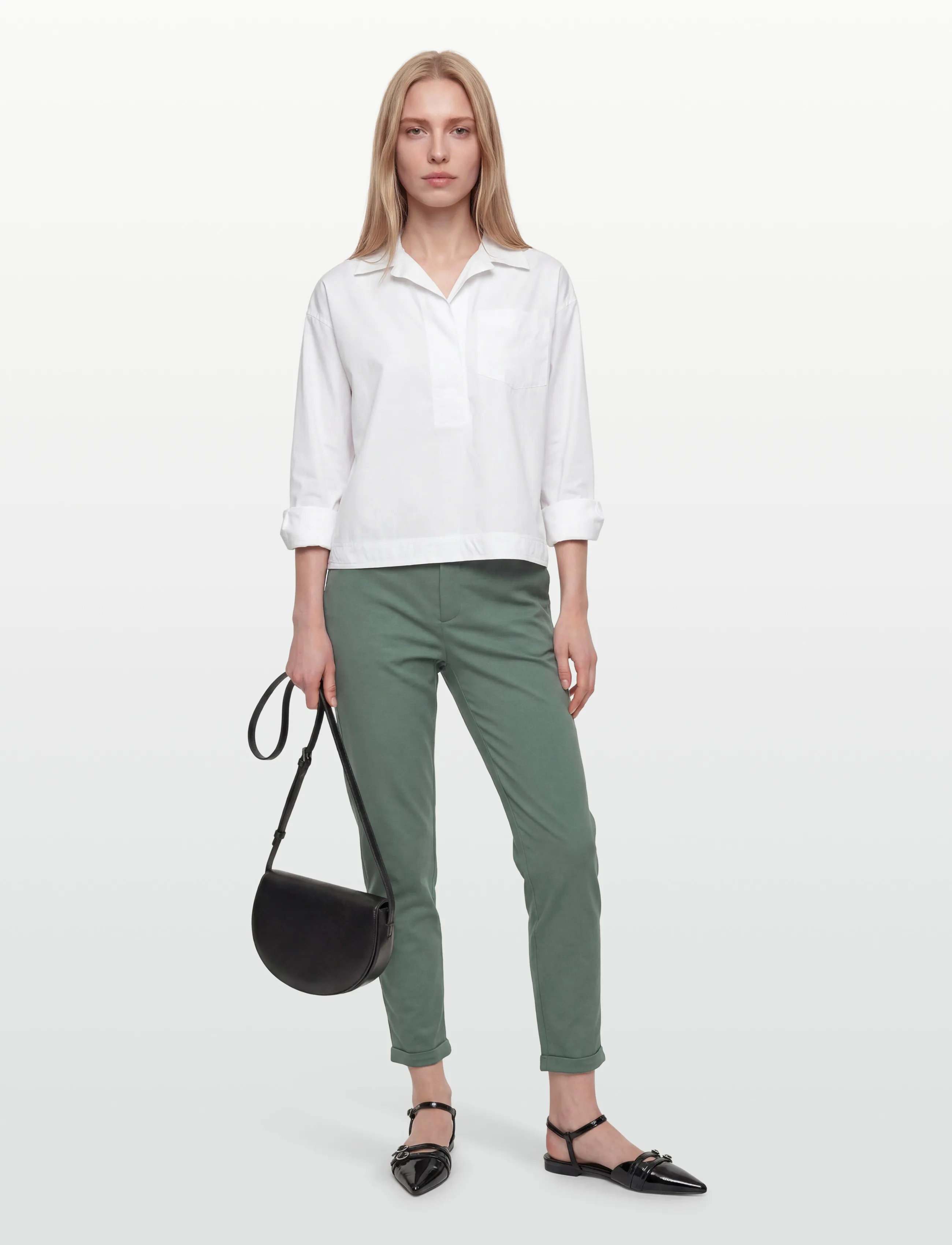 FREE/QUENT FQNANNI-ANKLE-PA - Kleidung - DARK FOREST / green