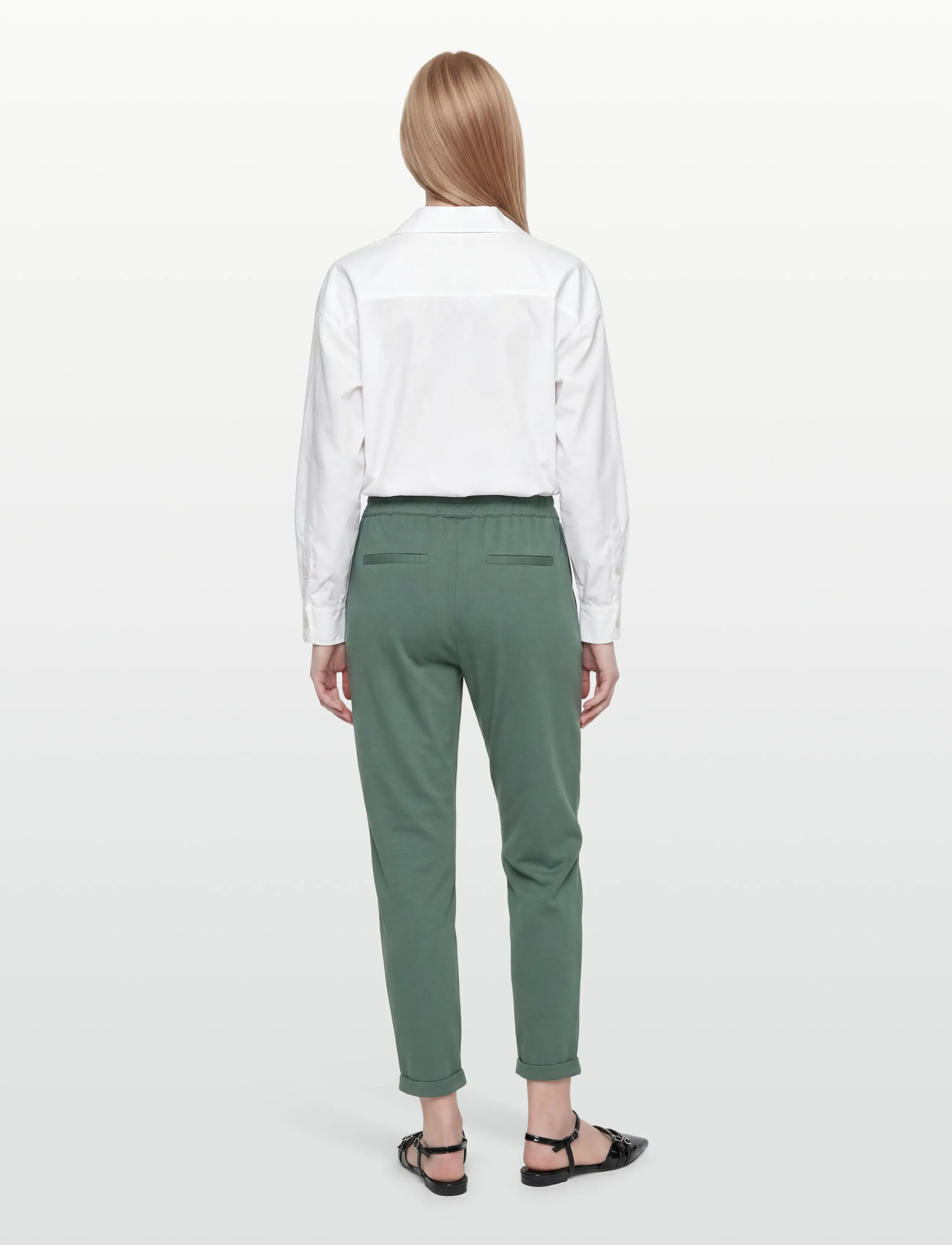 FREE/QUENT - FQNANNI-ANKLE-PA - straight leg trousers - dark forest - 4