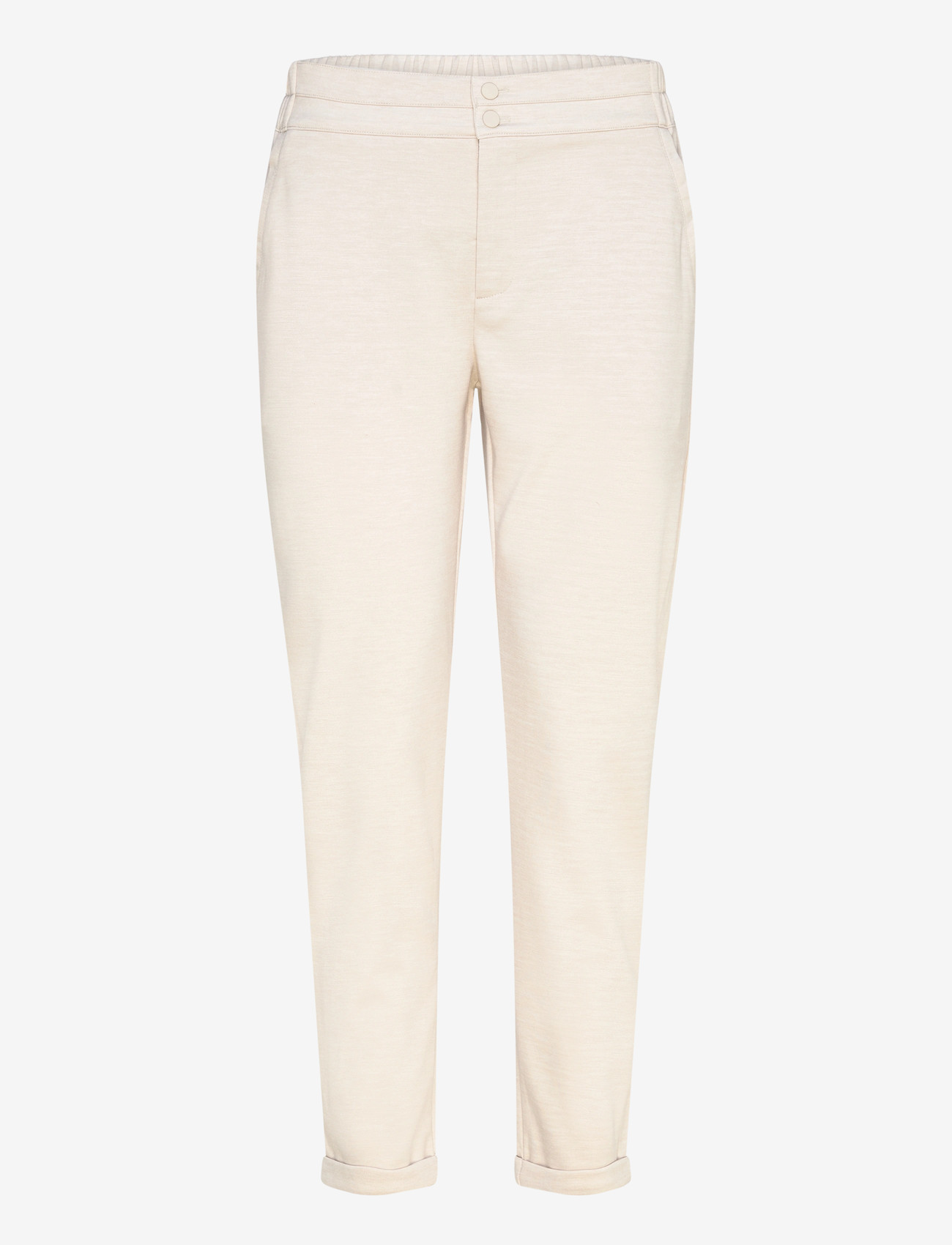 FREE/QUENT - FQNANNI-ANKLE-PA - straight leg trousers - moonbeam melange - 0