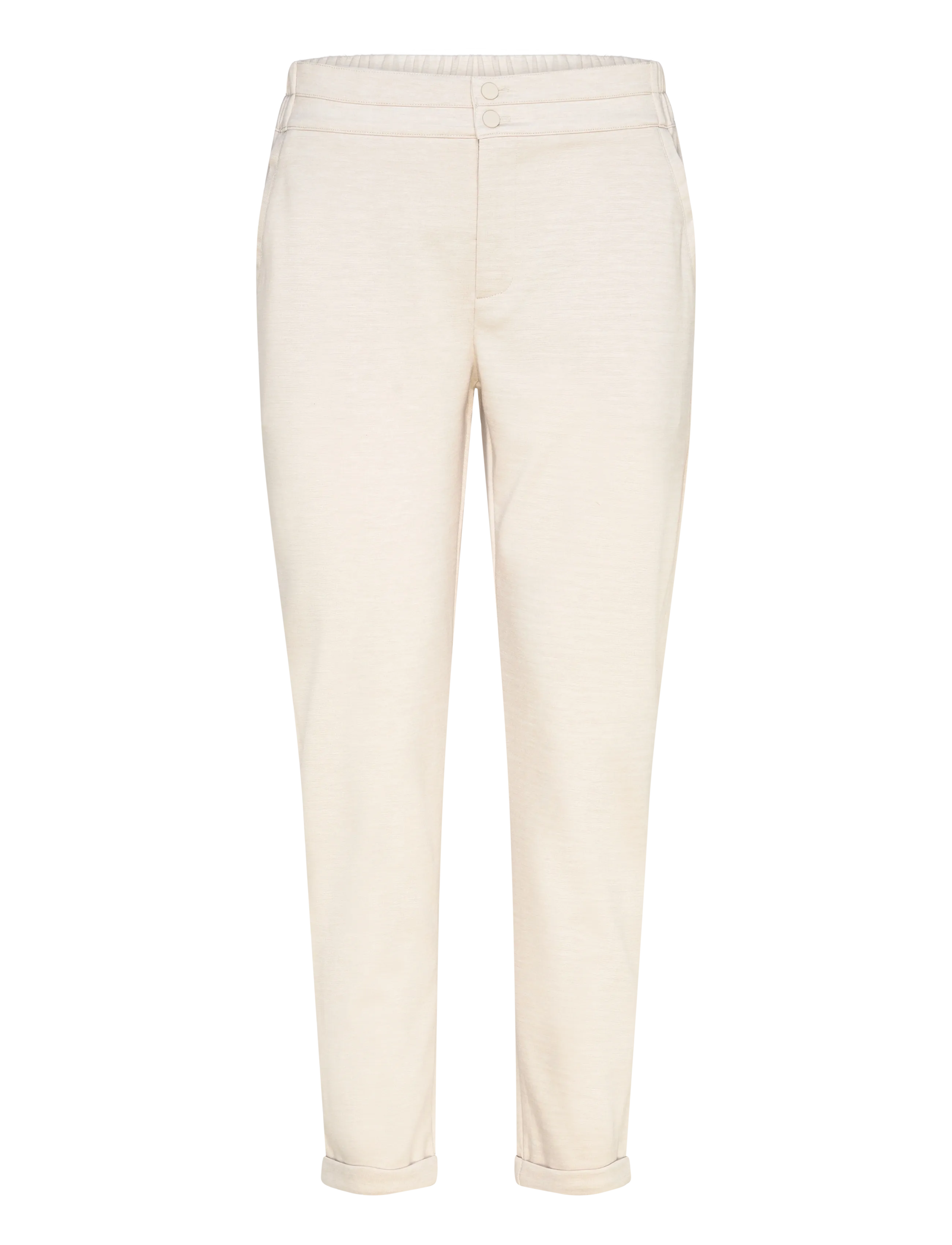 FREE/QUENT FQNANNI-ANKLE-PA - Bukser - MOONBEAM MELANGE / cream