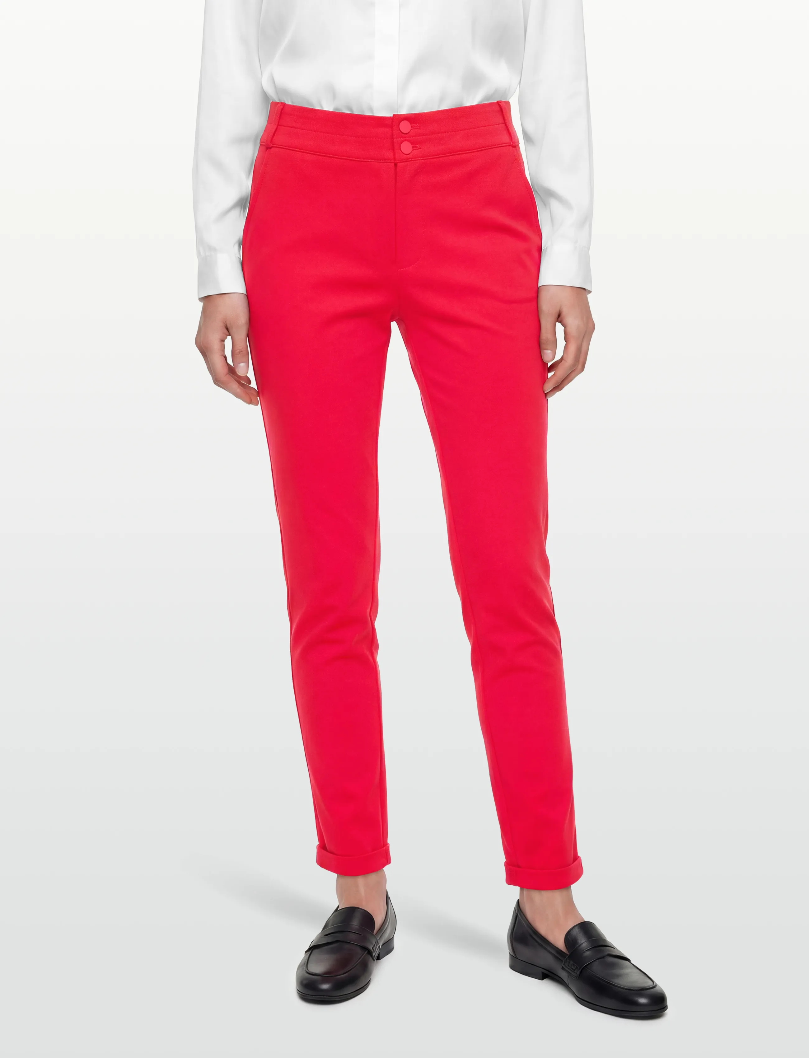 FREE/QUENT - FQNANNI-ANKLE-PA - raka byxor - true red - 3