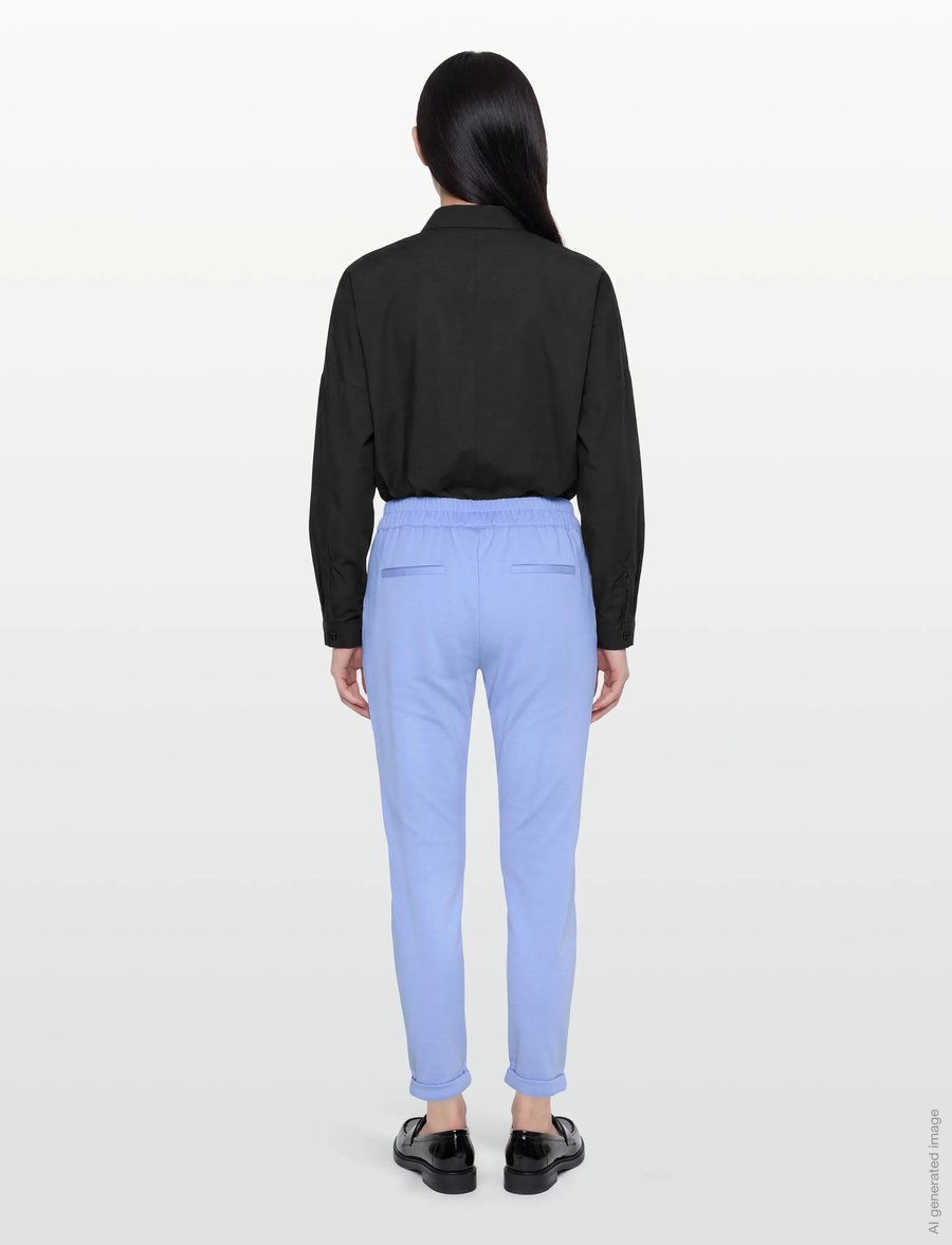 FREE/QUENT - FQNANNI-ANKLE-PA - hose mit geradem bein - vista blue - 4