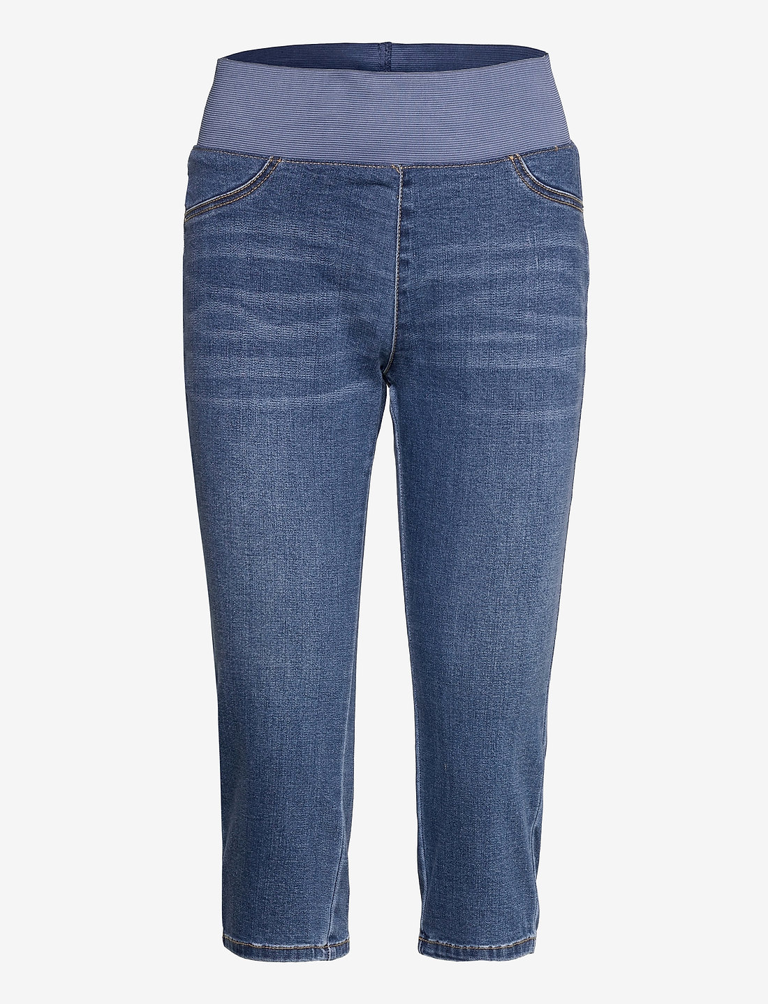 Denim capri pants deals
