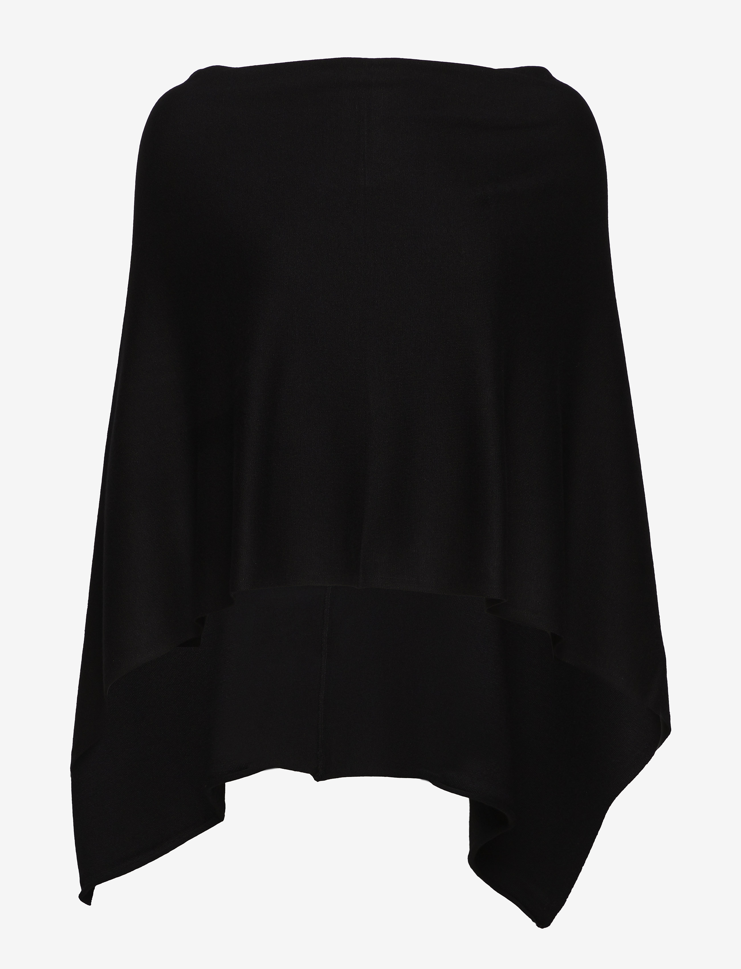 FREE/QUENT Fqclaudisse-S-Cape, S/M, Knitwear, Schwarz - Ponchos, Frauen