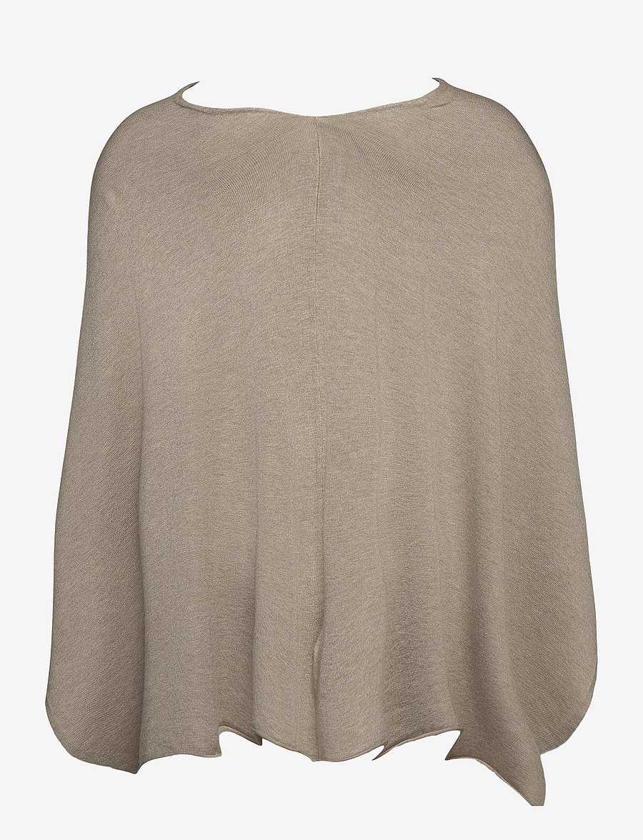 FREE/QUENT - FQCLAUDISSE-S-CAPE - ponchos & capes - mushroom melange - 1