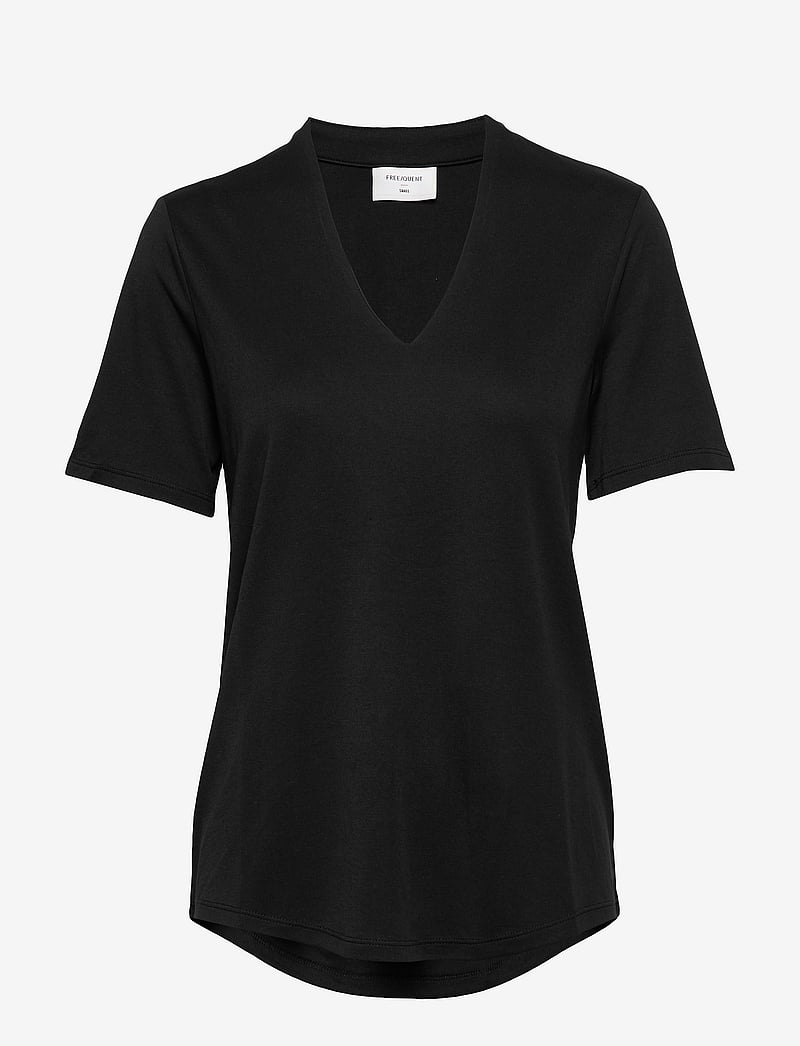 FREE/QUENT - Blouse from Freequent in a soft material. The blouse has a simple silhouette wit - t-shirts - black - 1