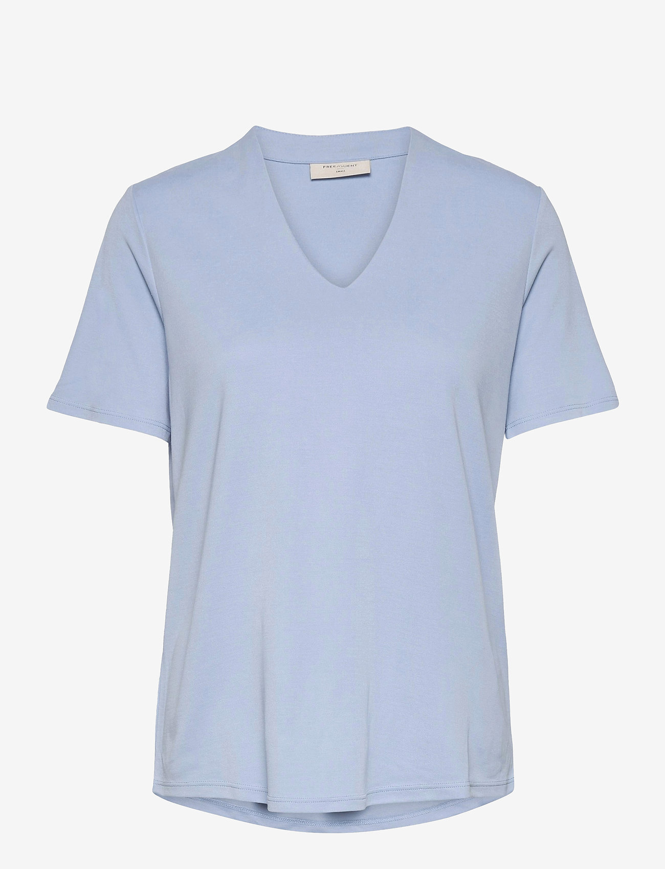 FREE/QUENT - FQYR-SS-BL - t-shirts - chambray blue - 0
