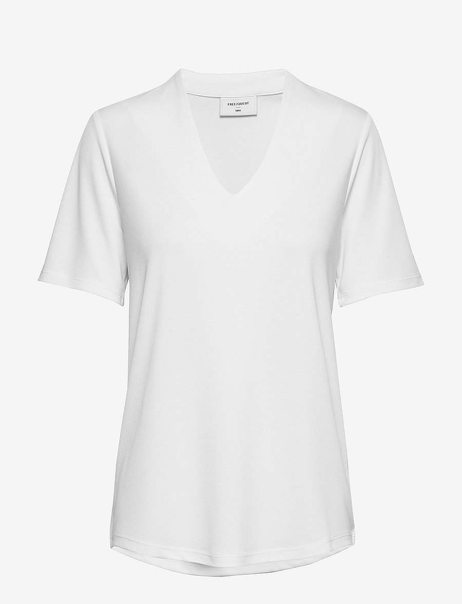 FREE/QUENT - Blouse from Freequent in a soft material. The blouse has a simple silhouette wit - t-shirts - off-white - 1