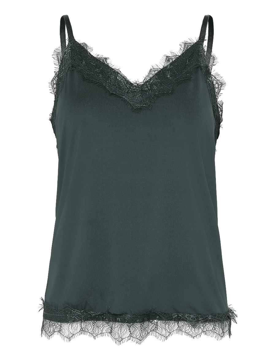 FREE/QUENT - FQBICCO-ST - Ärmellose tops - deep forest - 1