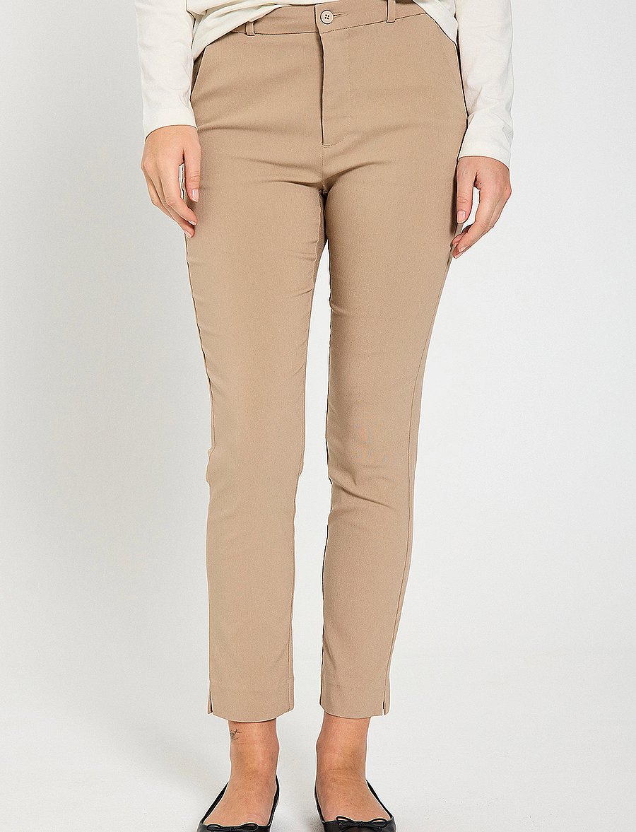 FREE/QUENT - FQSOLVEJ-ANKLE-PA - chino-püksid - silver mink - 0