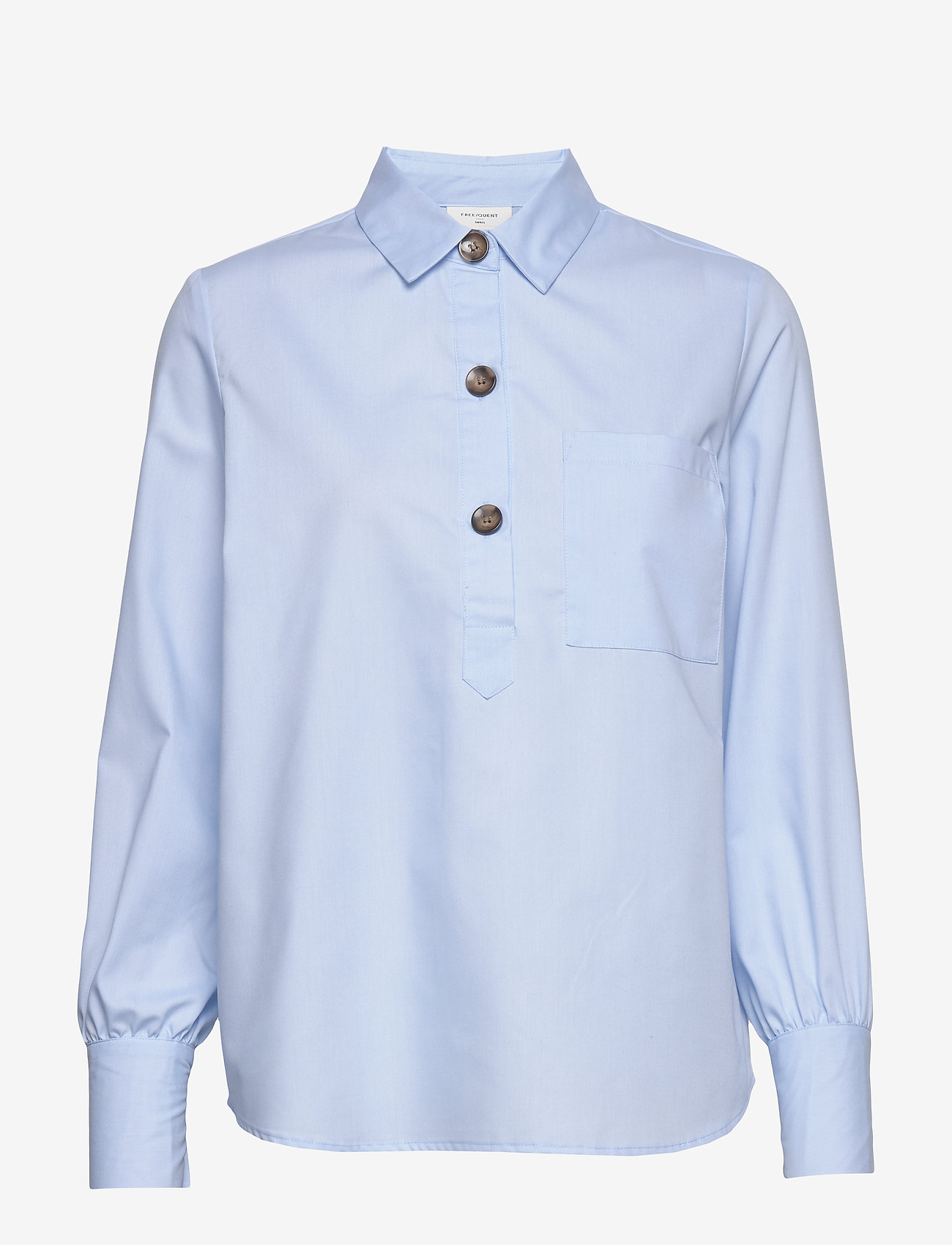 FREE/QUENT - FQFLYNN-SH - langermede skjorter - chambray blue 15-4030 tcx - 0