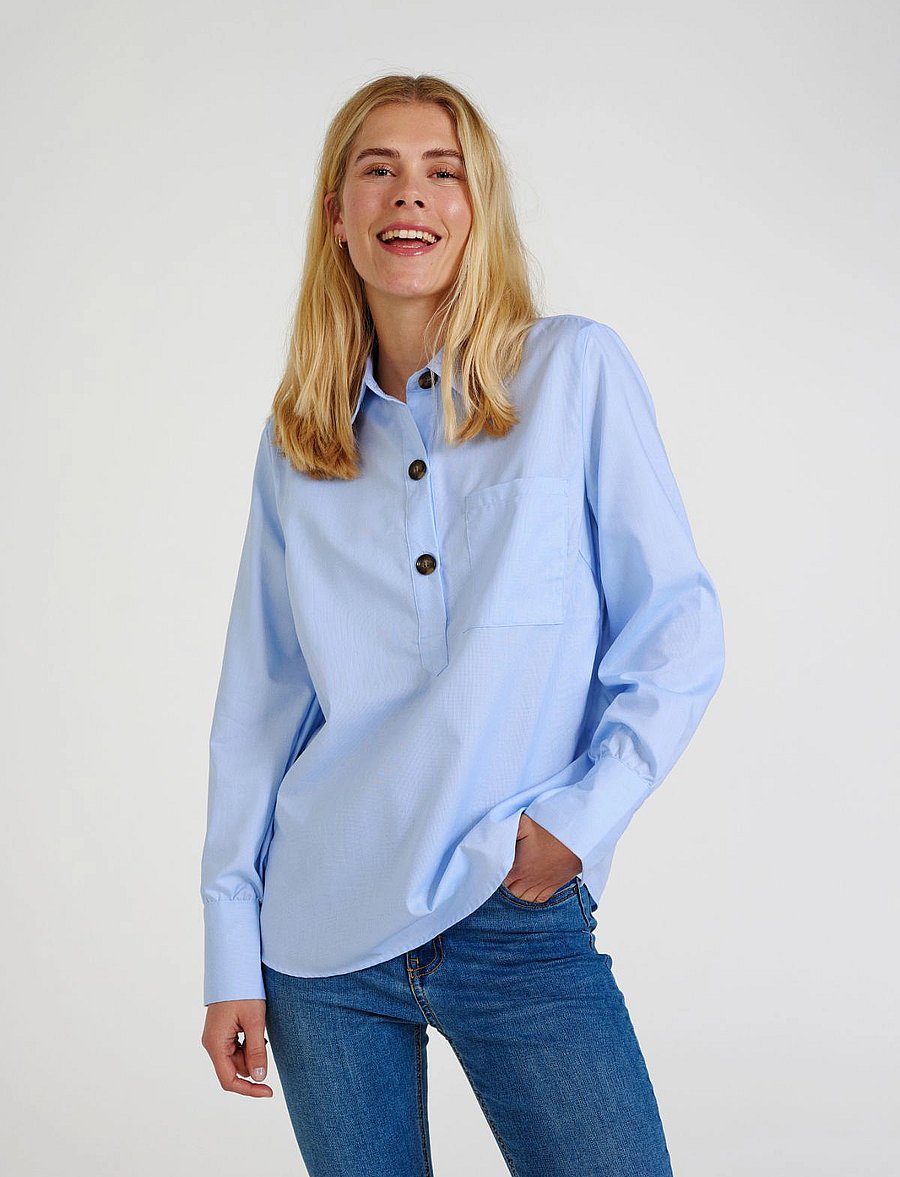 FREE/QUENT - FQFLYNN-SH - langärmlige hemden - chambray blue - 0