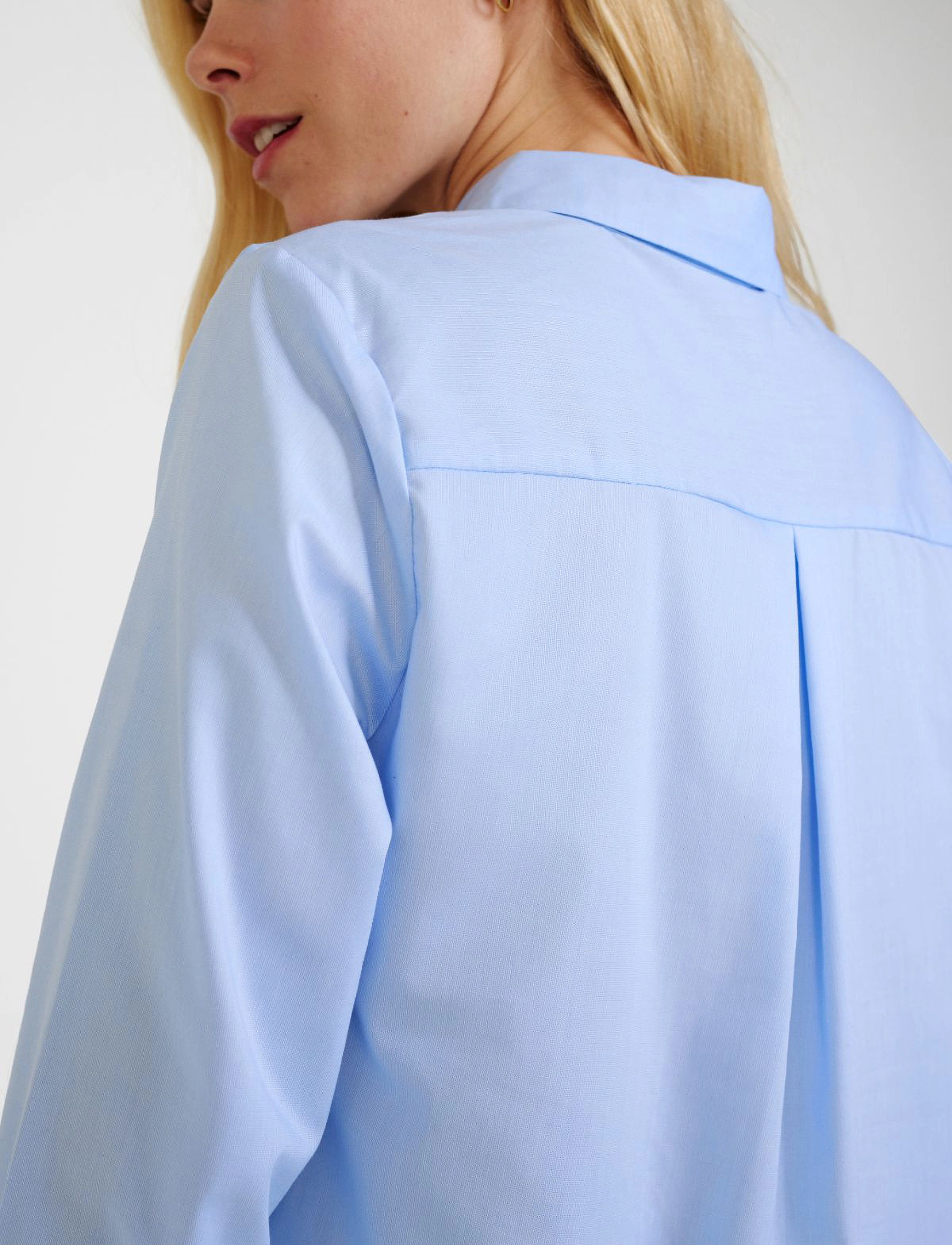 FREE/QUENT - FQFLYNN-SH - long-sleeved shirts - chambray blue - 3