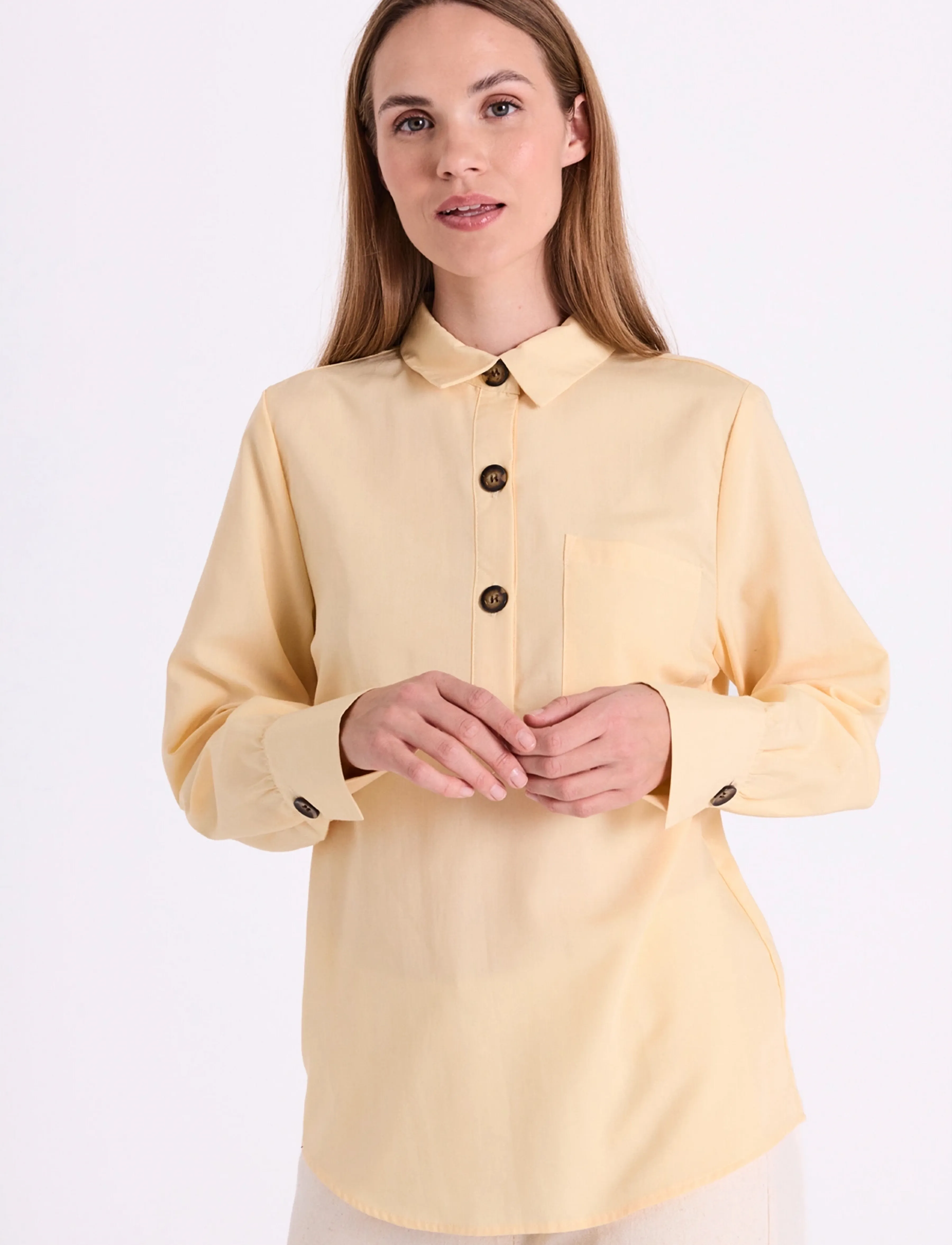 FREE/QUENT FQFLYNN-SH - Shirts - GOLDEN HAZE / brown